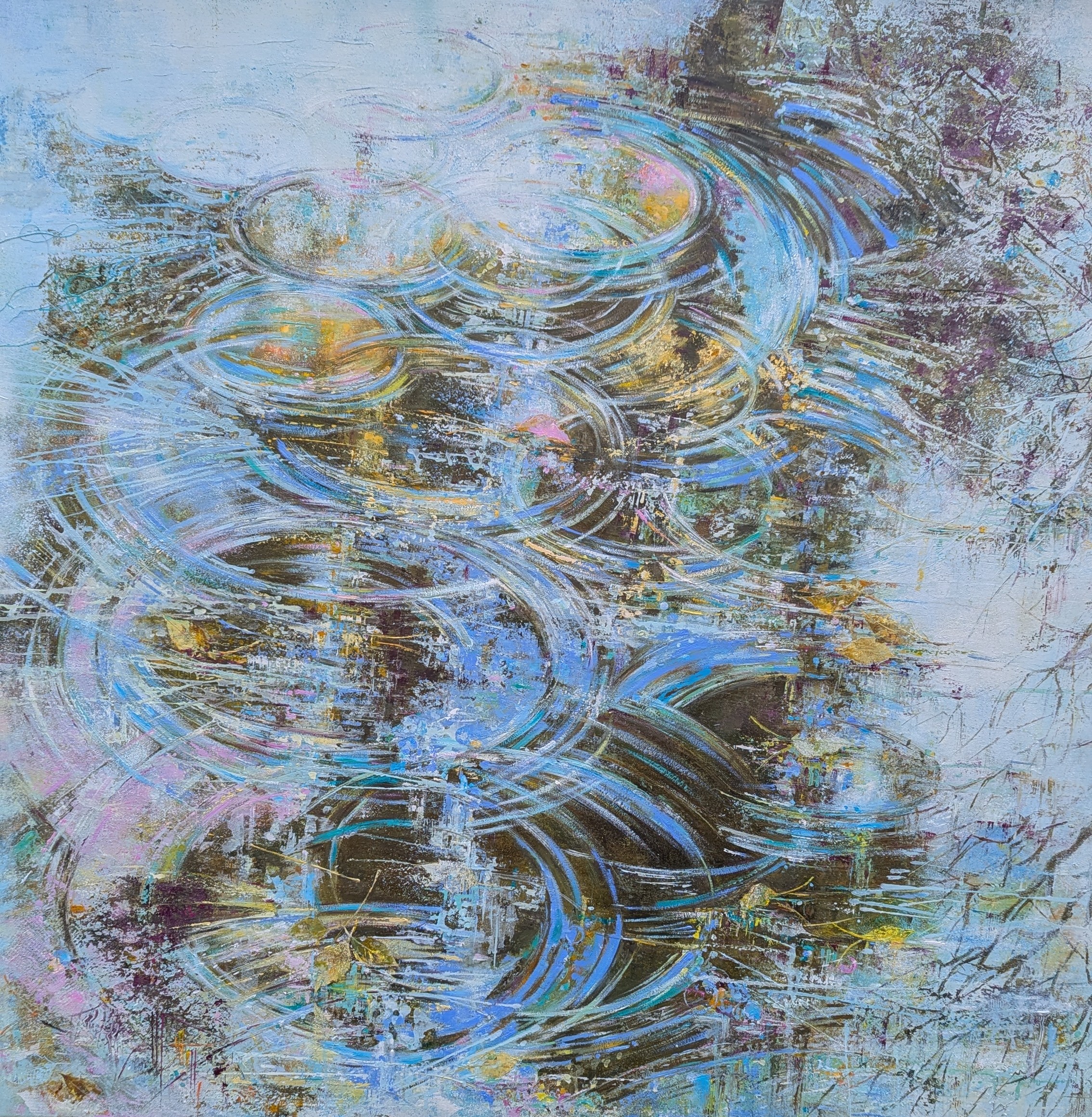 Quelques gouttes de lumiere 100 x 100