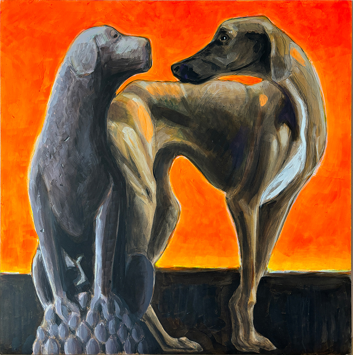 RAPELLE-TOI, BARBARA
peinture sur toile 70 x 70 cm