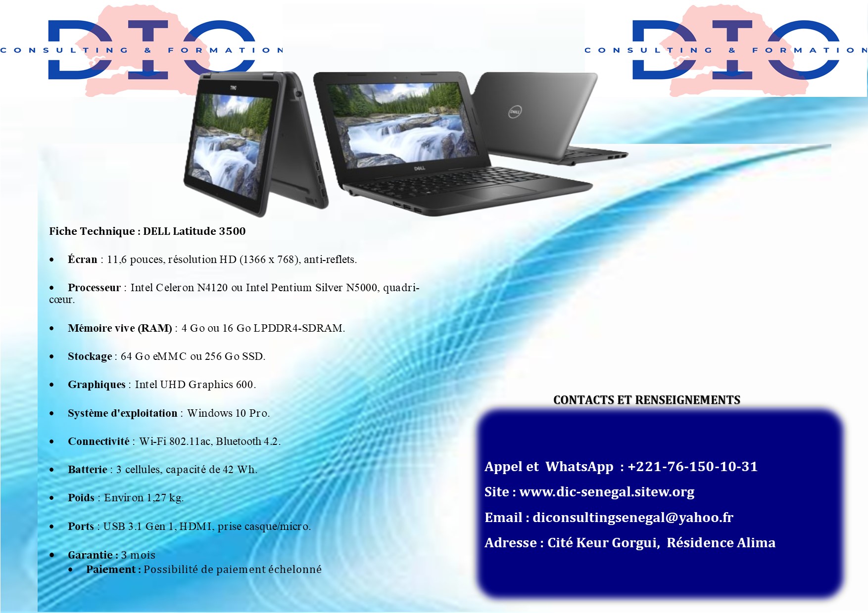 Dell latitude 3190 1