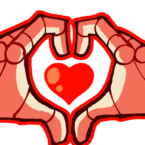 Emote commi hand heart