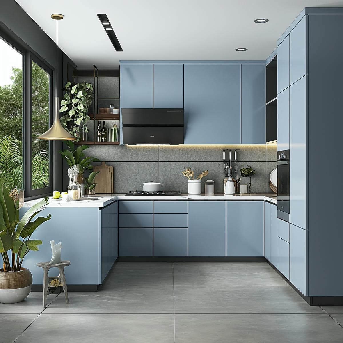 Cuisine bleu