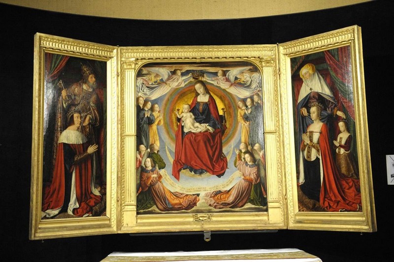 Triptyque de la cathedrale de moulins restauration 4897451