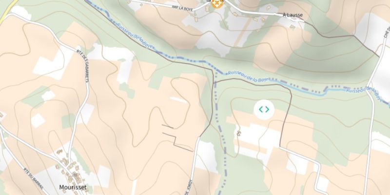 Carte du château Haut Roc et sa géologie