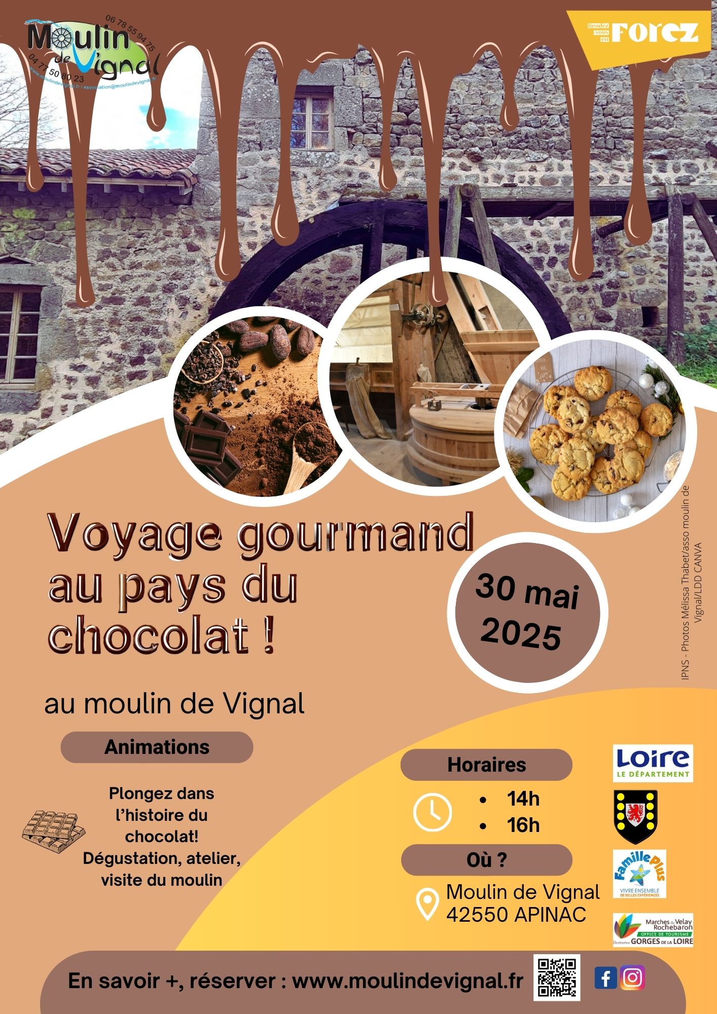atelier chocolat, moulin de Vignal, 30 mai 2025