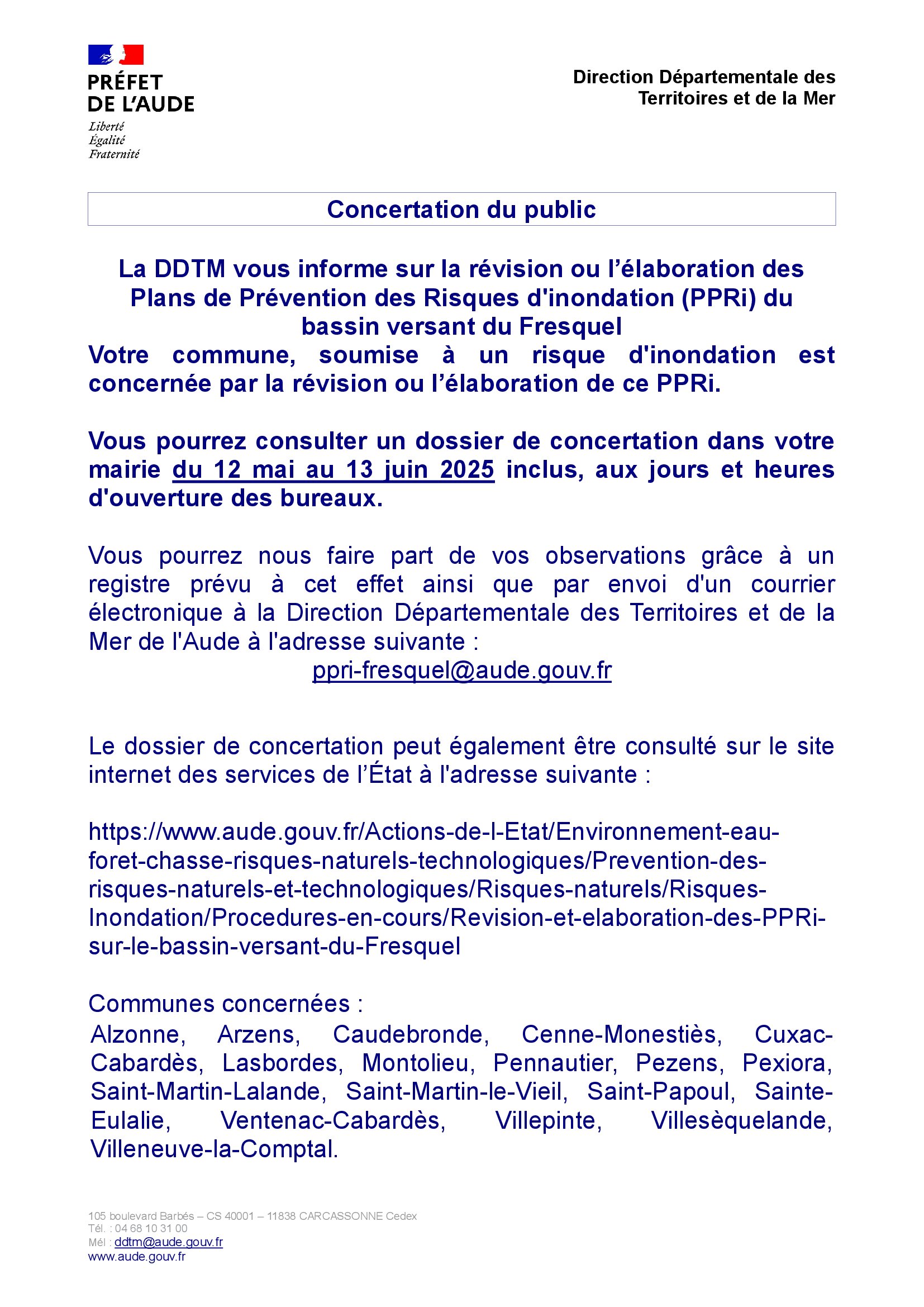 Avis public affichage VF