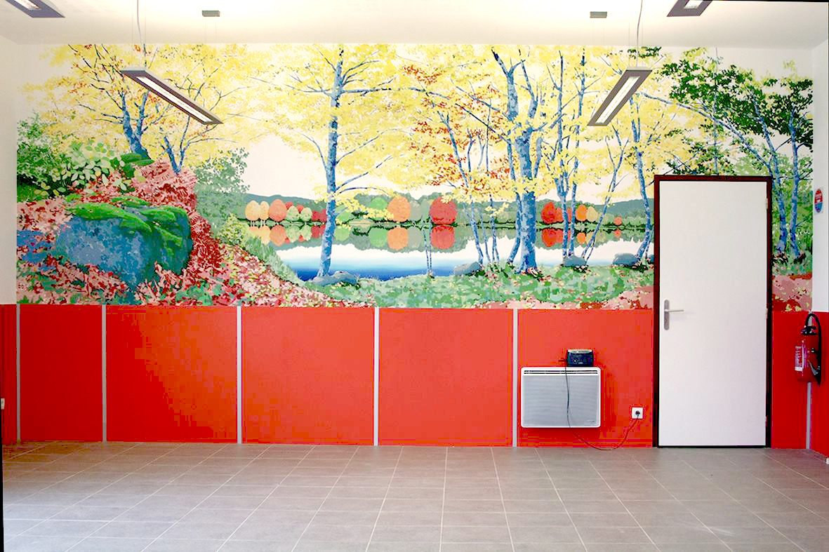 Mural mairie senaillac latronquiere