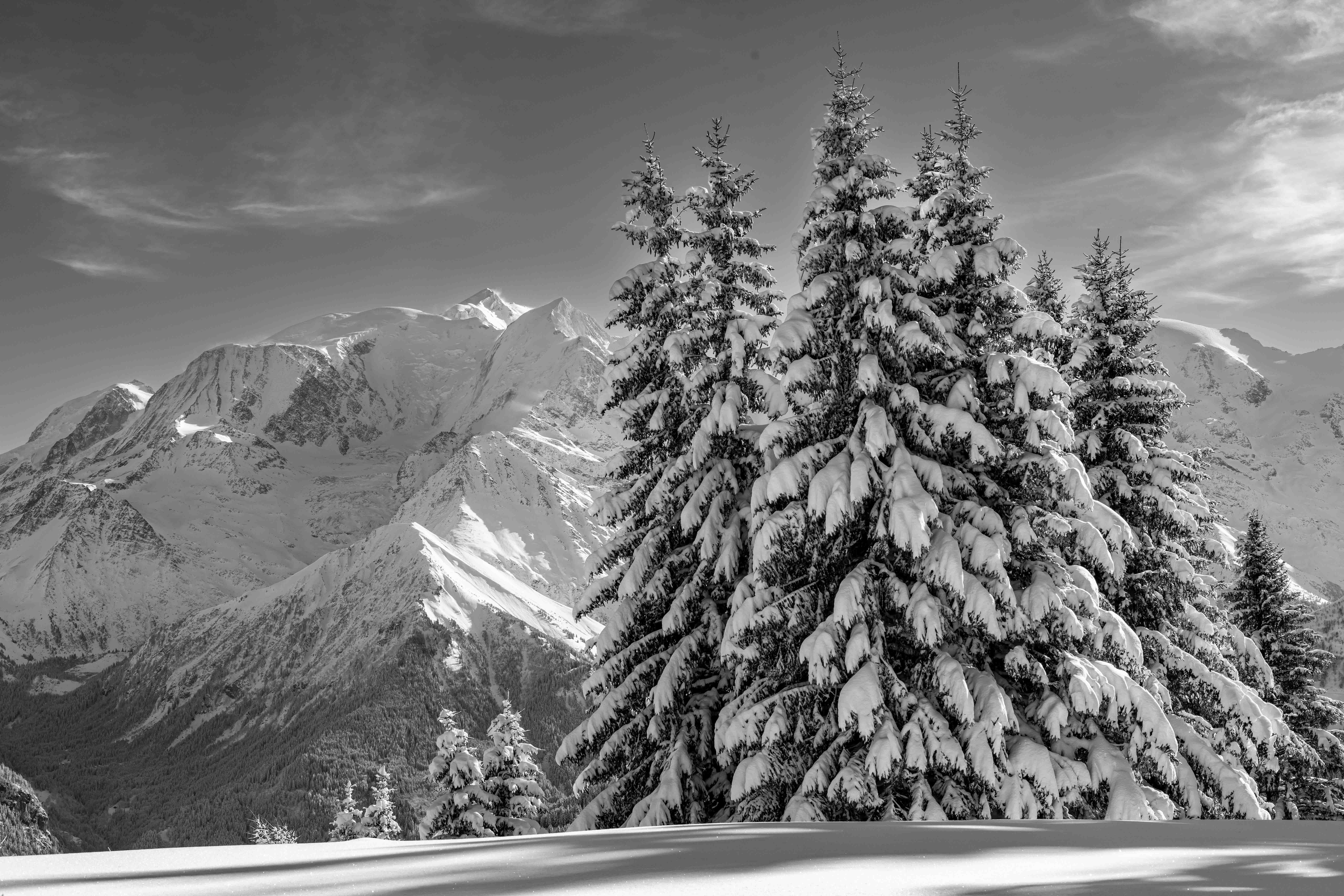 Le mont blanc du haut des nants 1 sur 1 