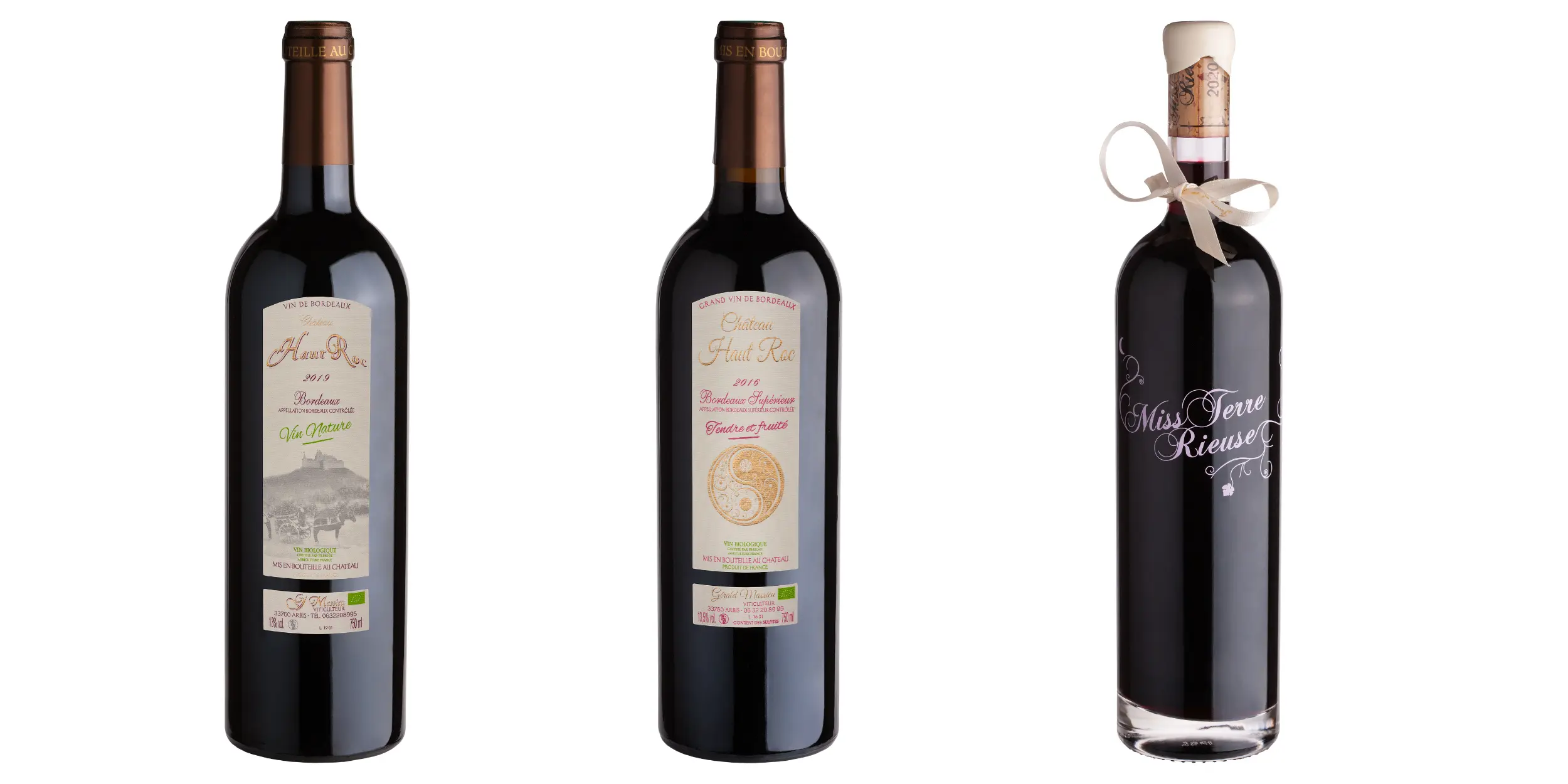 les vins rouges du château haut roc