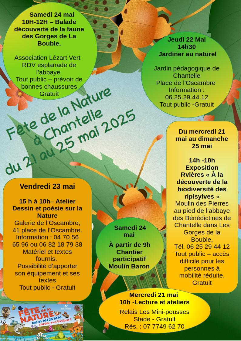 Affiche fete de la nature chantelle 2025 v2