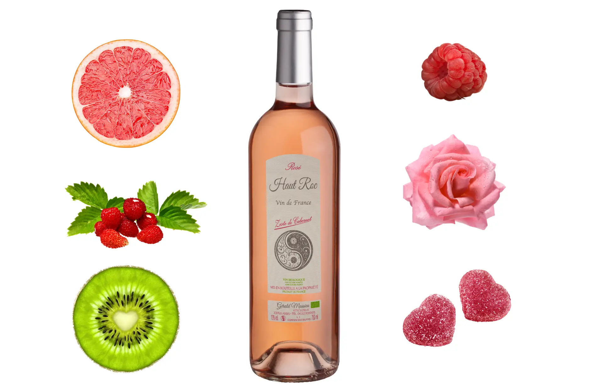 Rosé Bio entre agrumes, fruits rouges 