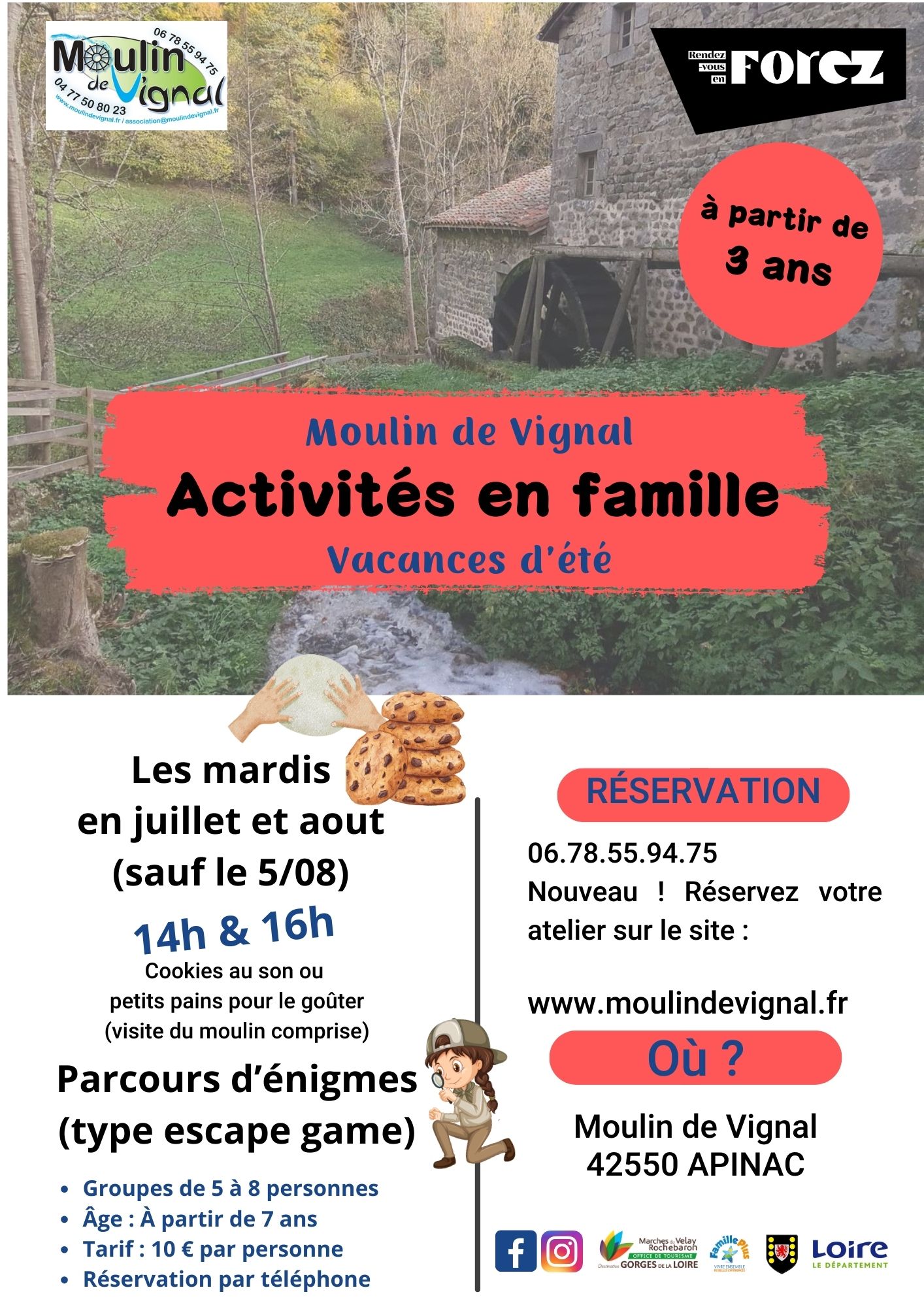 activités famille été, atelier, pain,biscuits, escape game
