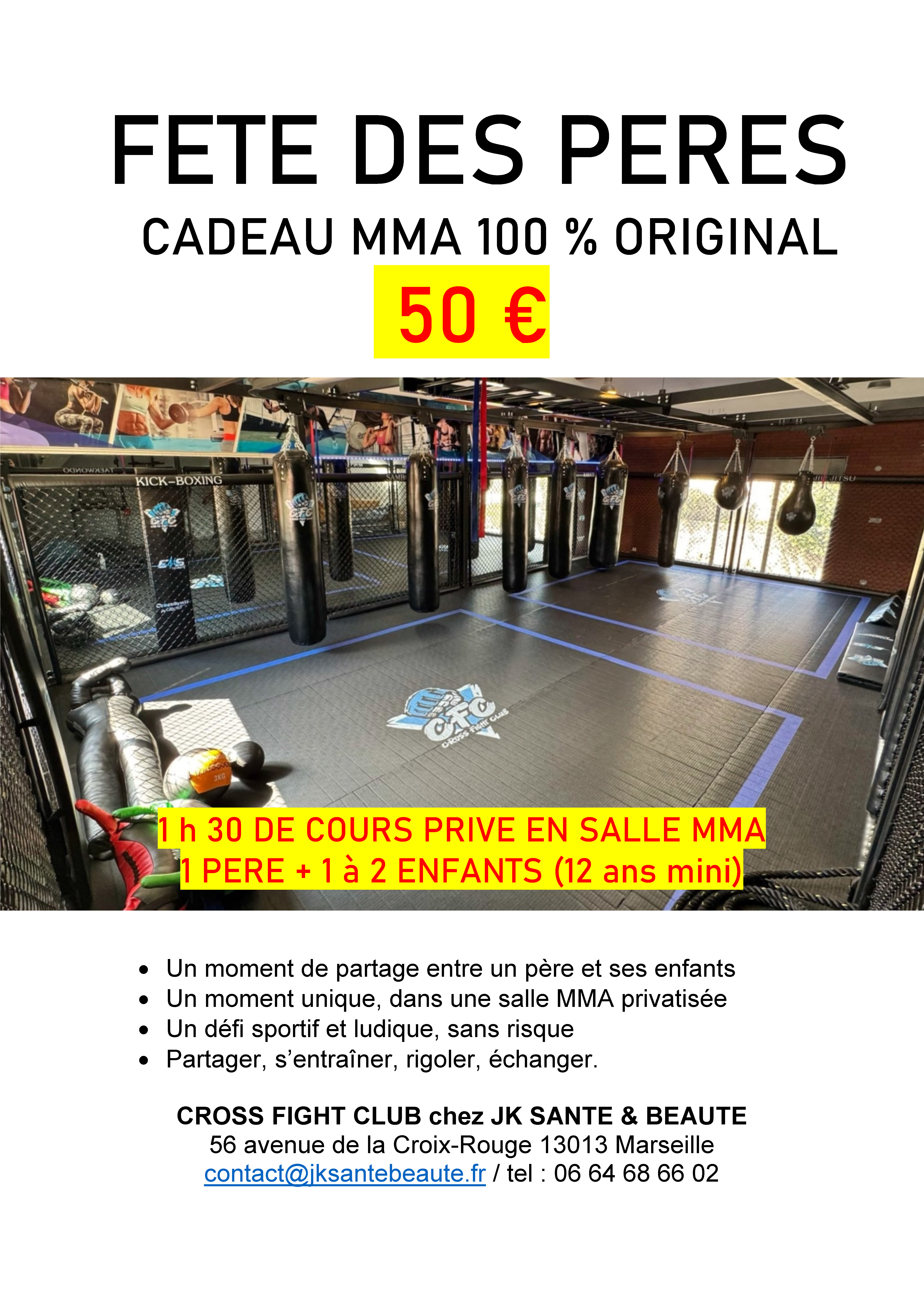 cadeau original insolite unique fete peres marseille aix toulon allauch mma boxe sport