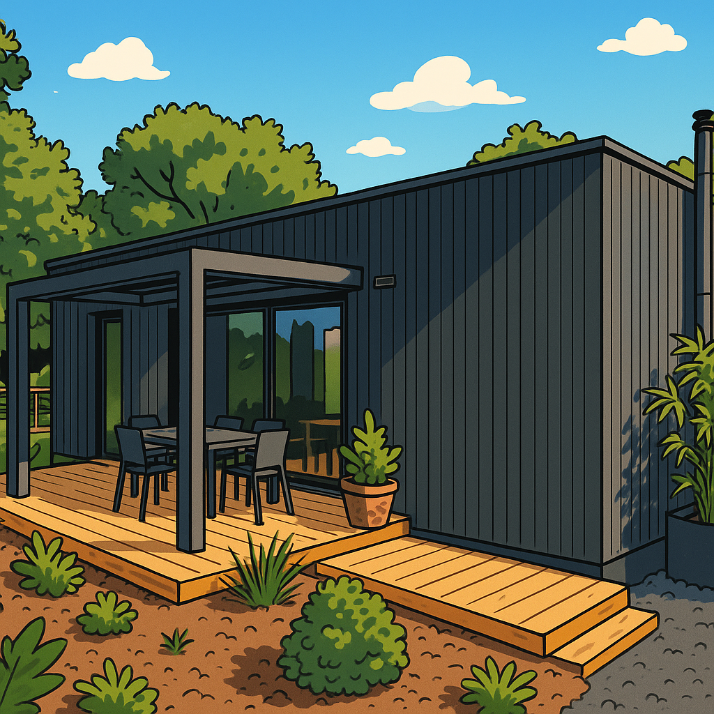 Le studio en version cartoon