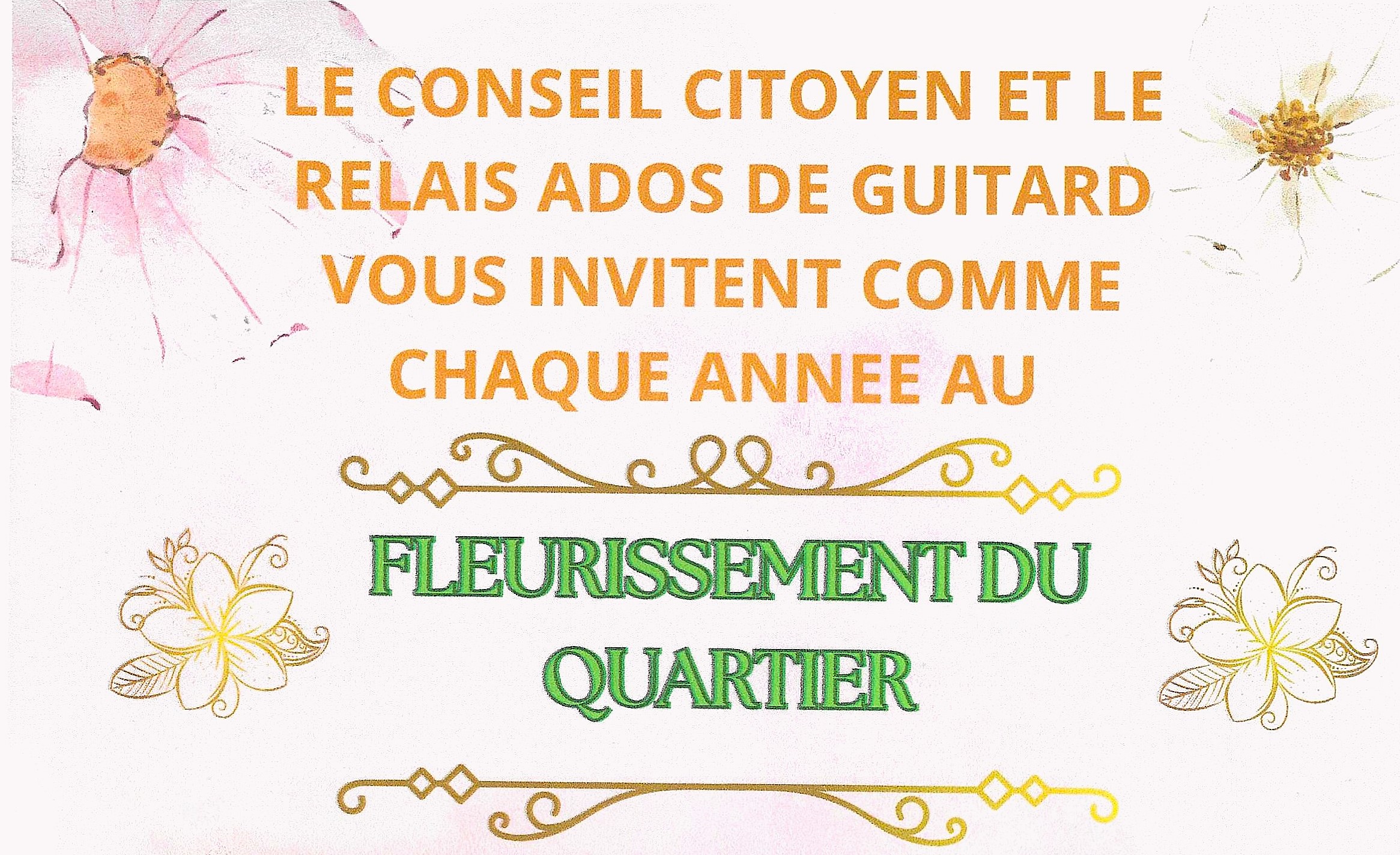 Mercredi 24 mai, fleurissement de Guitard
