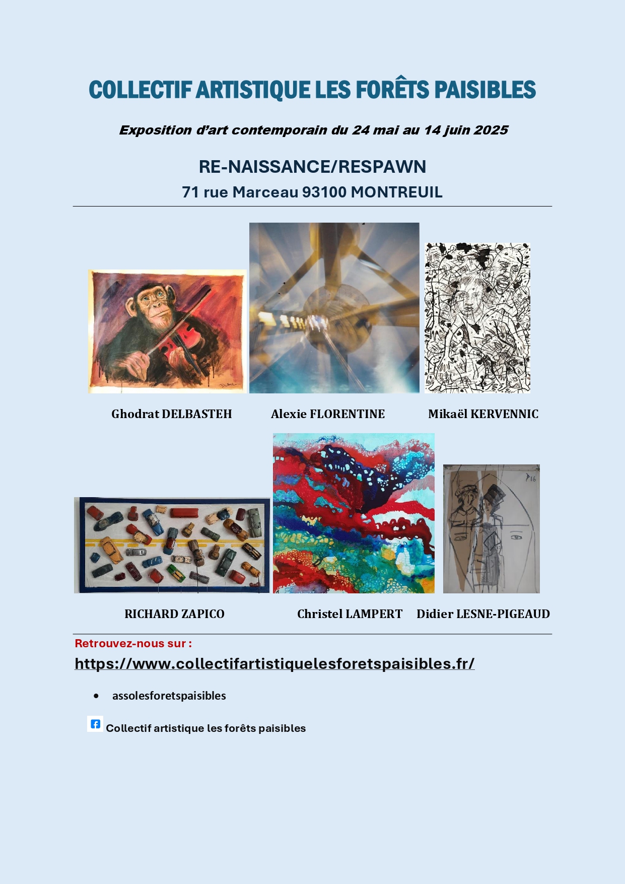 Affiche expo 24 05 au 14 05 2025