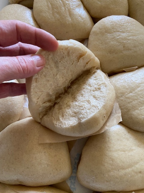 Pain bao ouvert