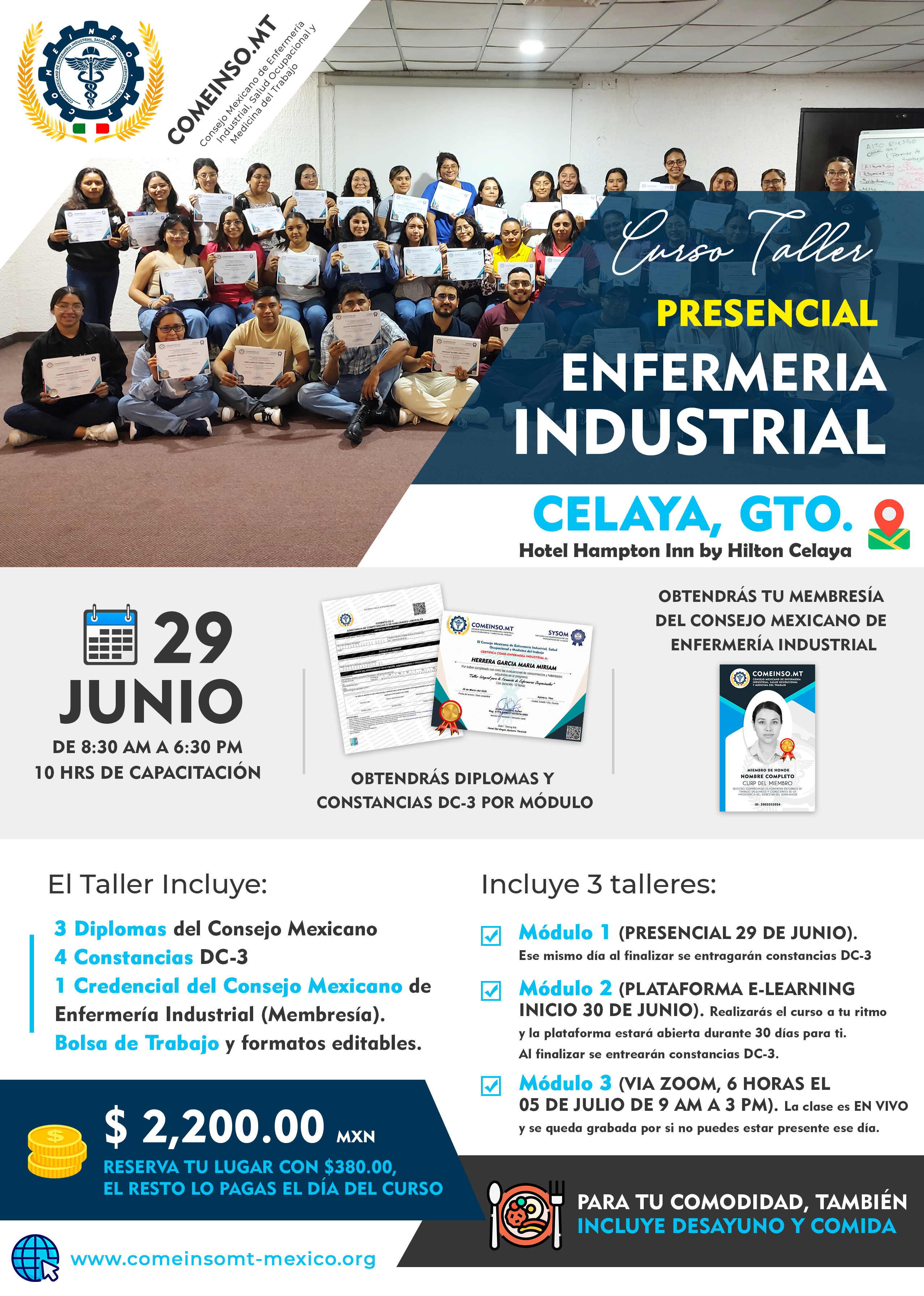 Informes curso enfermeria industrial celaya 29 junio 2025