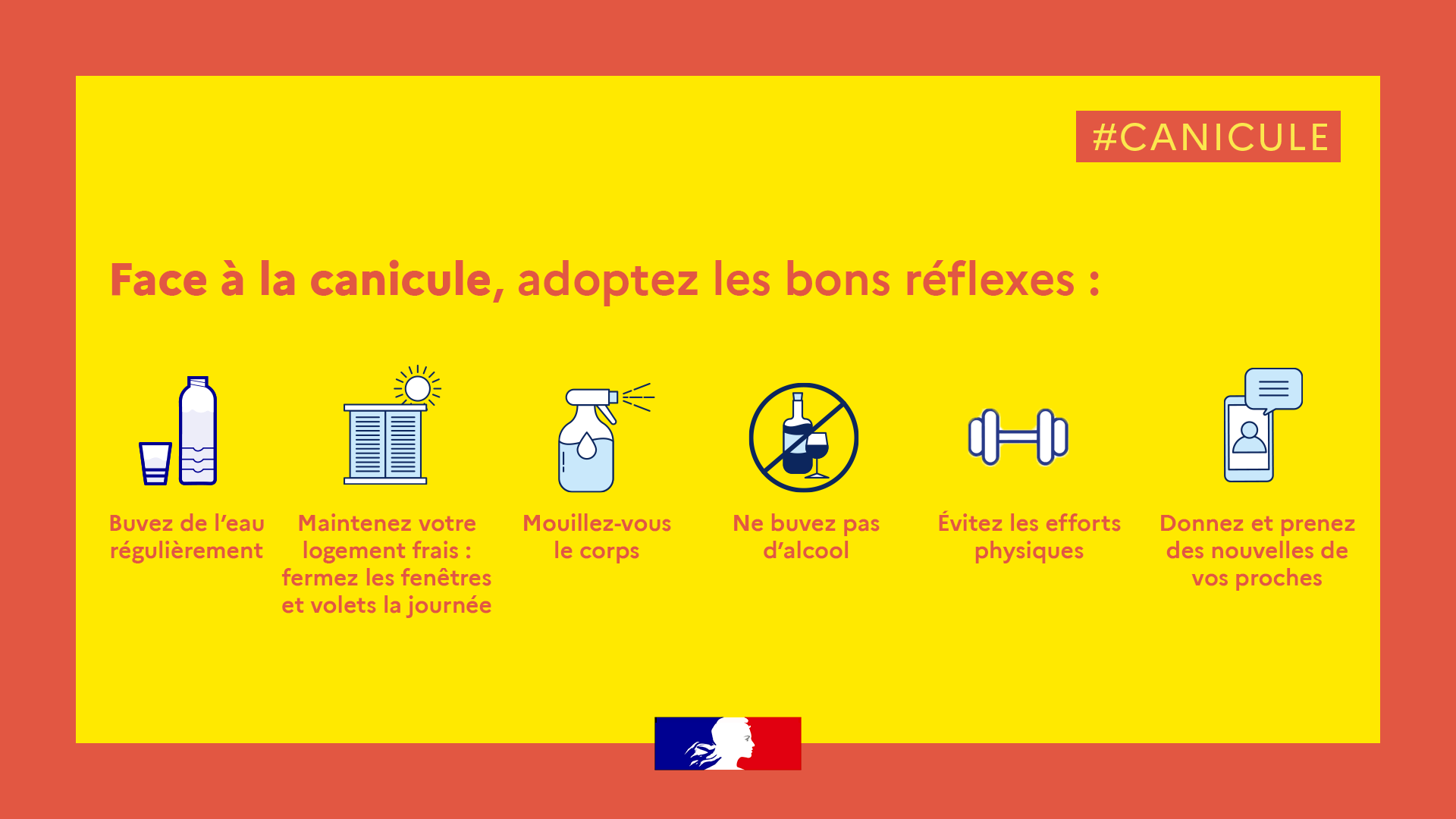 Les bons réflexes à adopter par tous pendant les fortes chaleurs