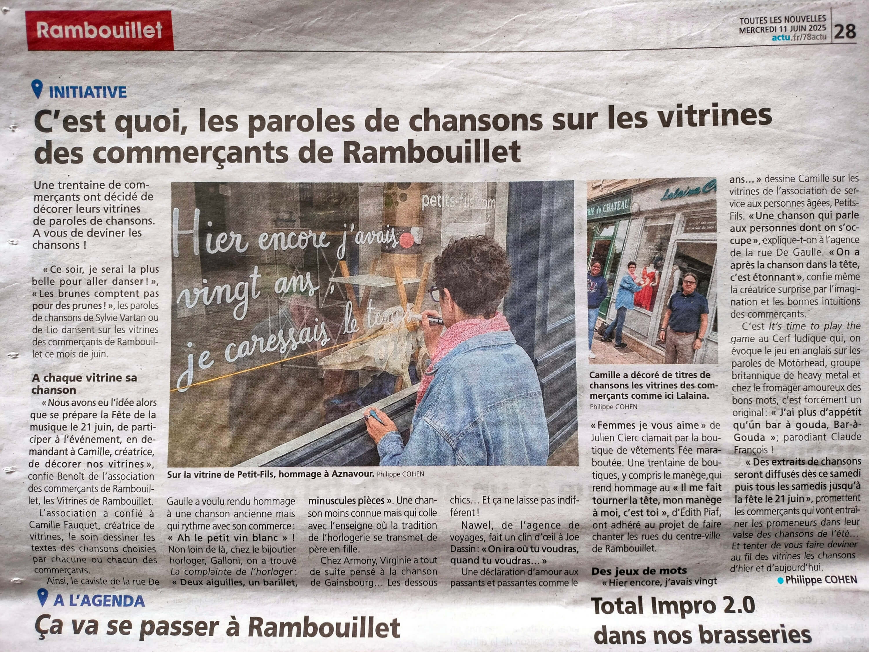 Je passe dans le journal !