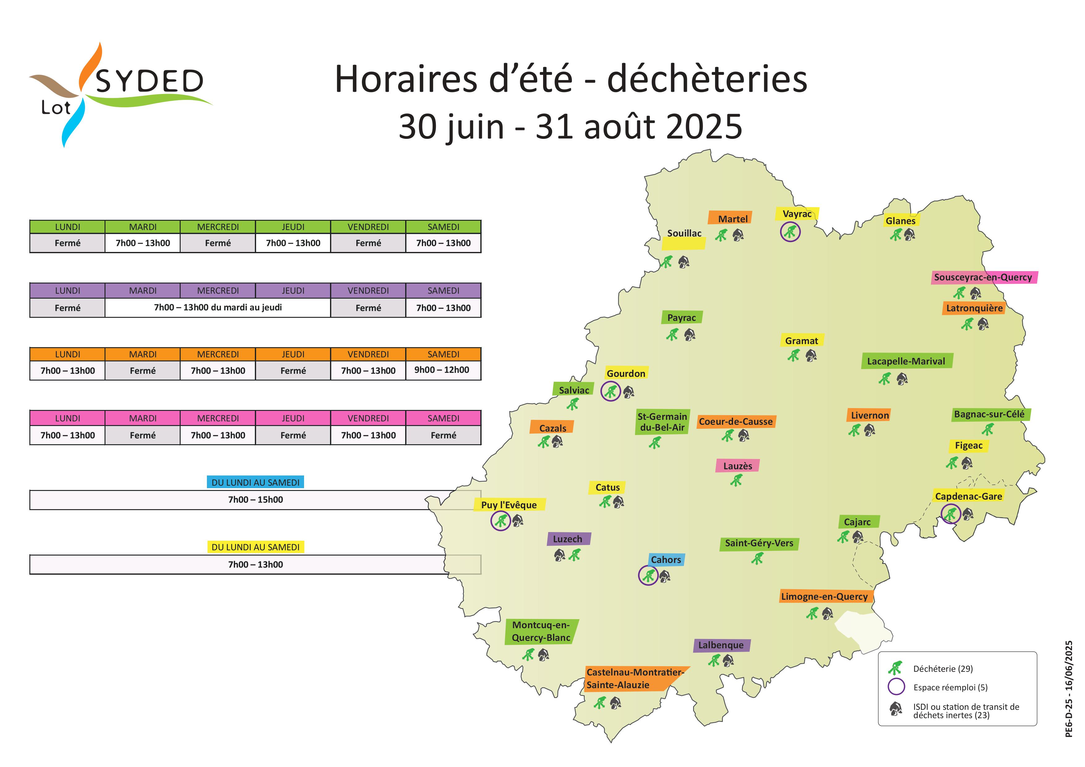 Horaires dete decheteries   web images 0