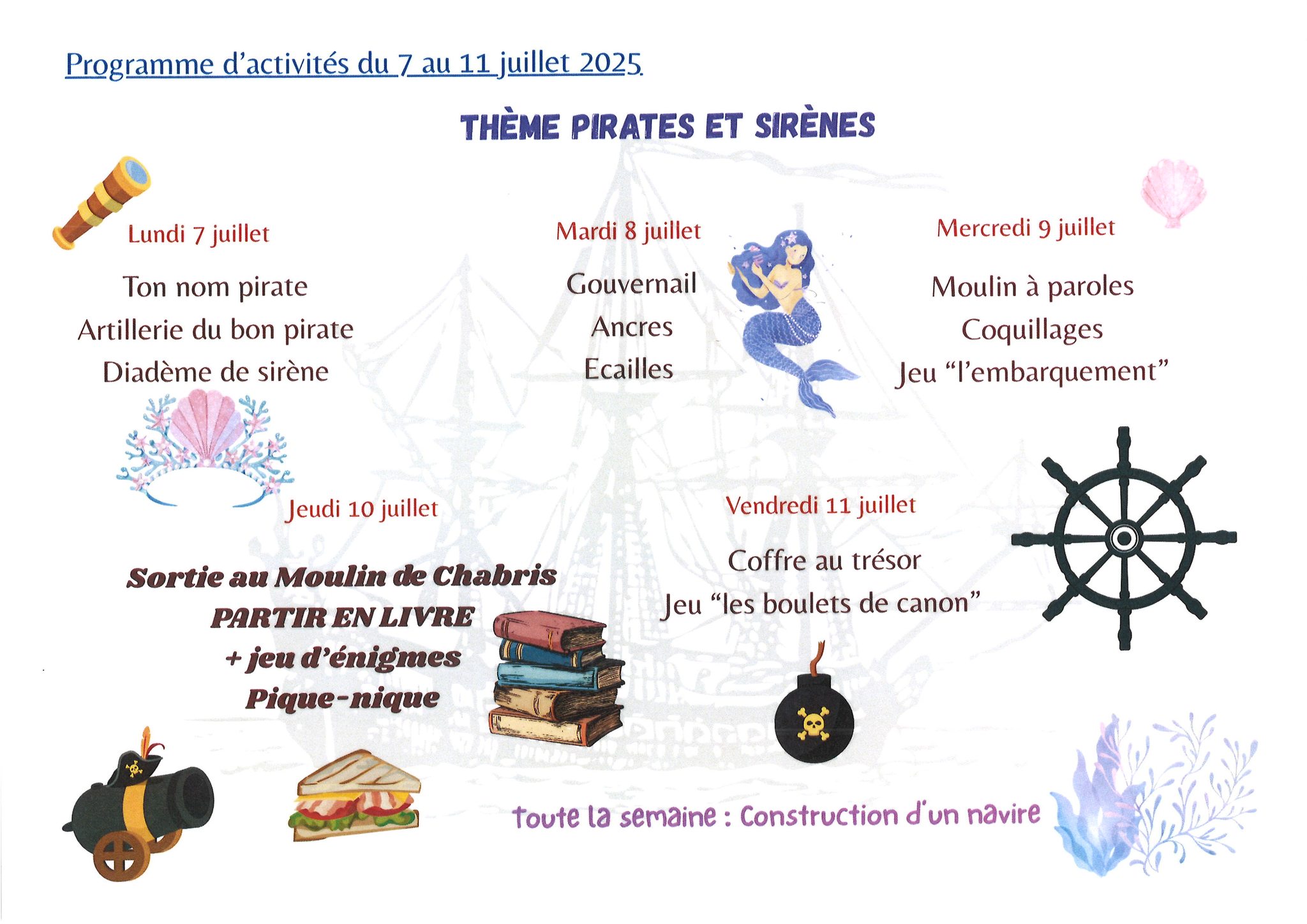 PROGRAMME ALSH VACANCES D'ÉTÉ