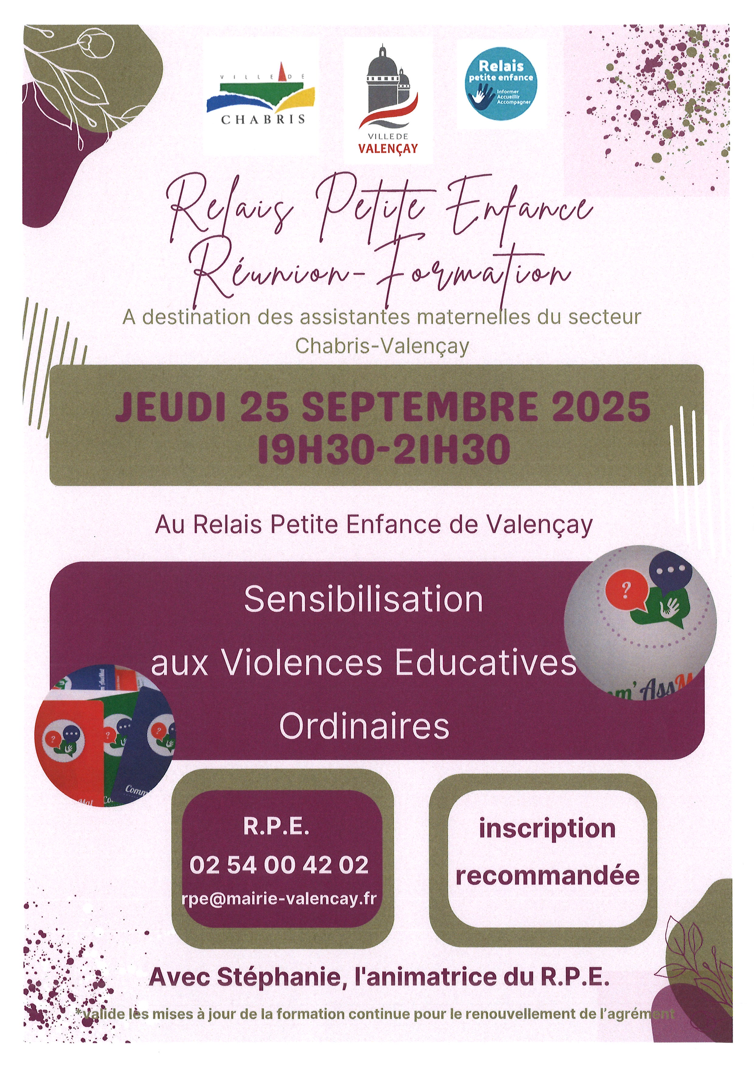 Relais Petite Enfance : réunion-formation