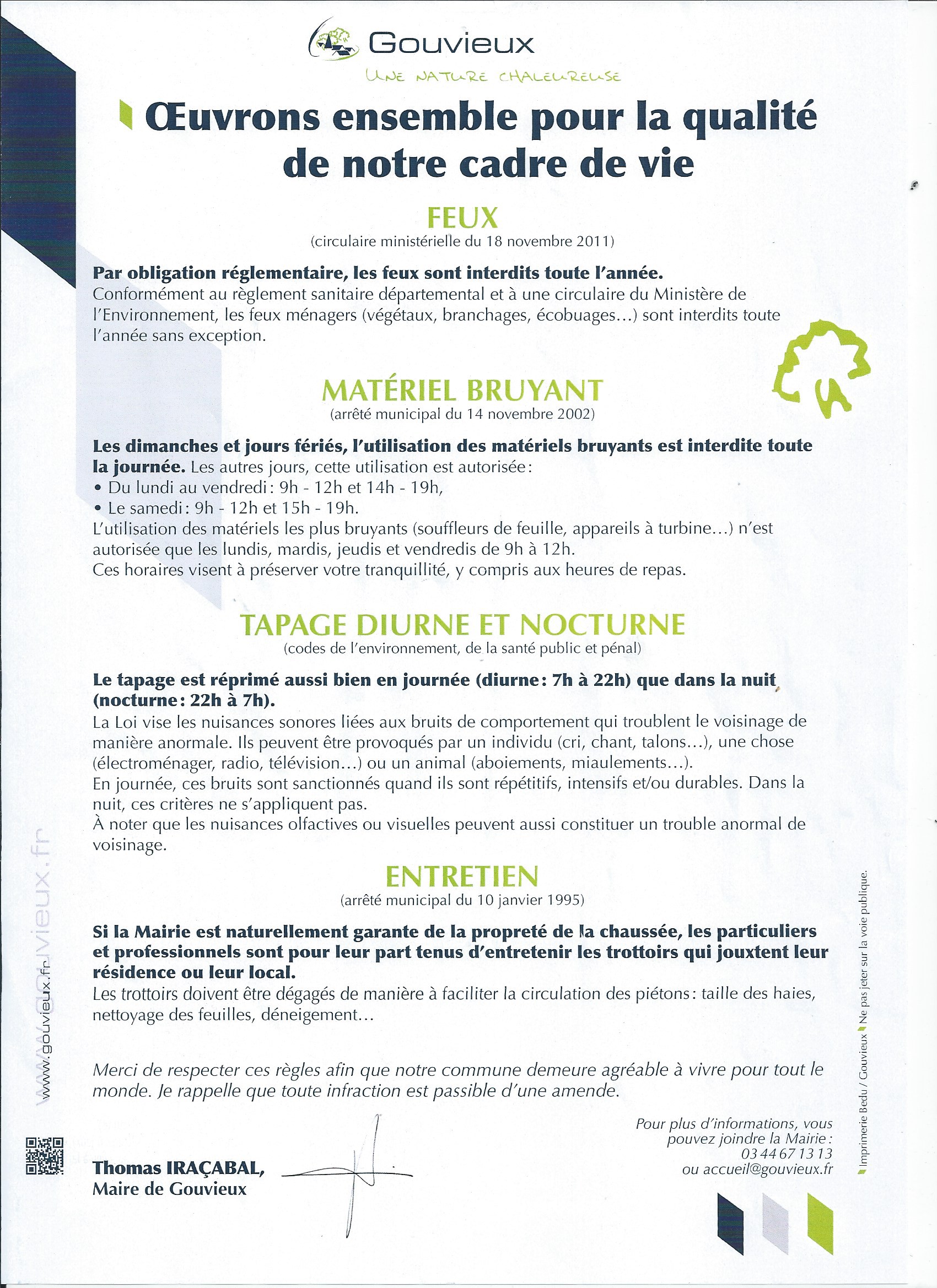 2025 Reglement Bruit - Feux