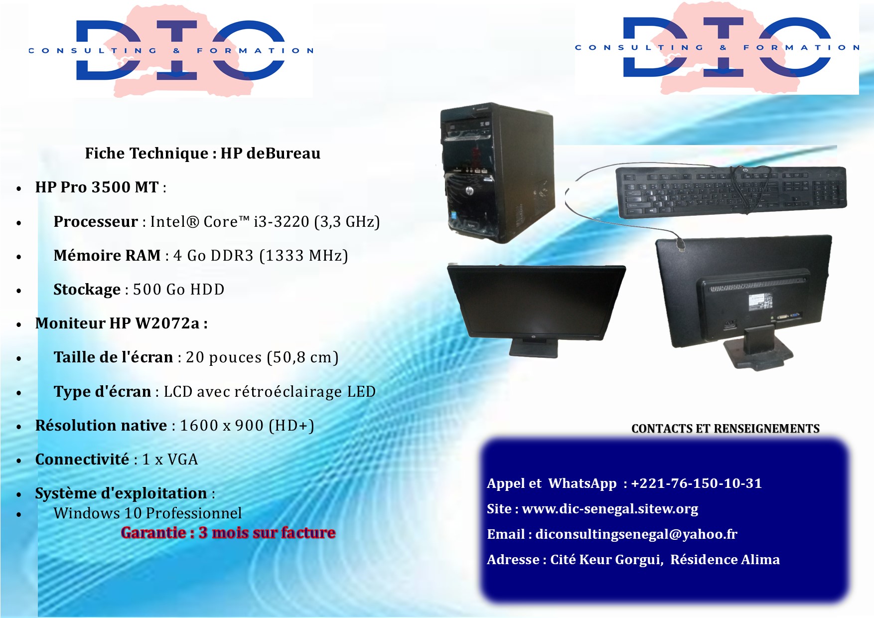 Hp pro 3500 series mt