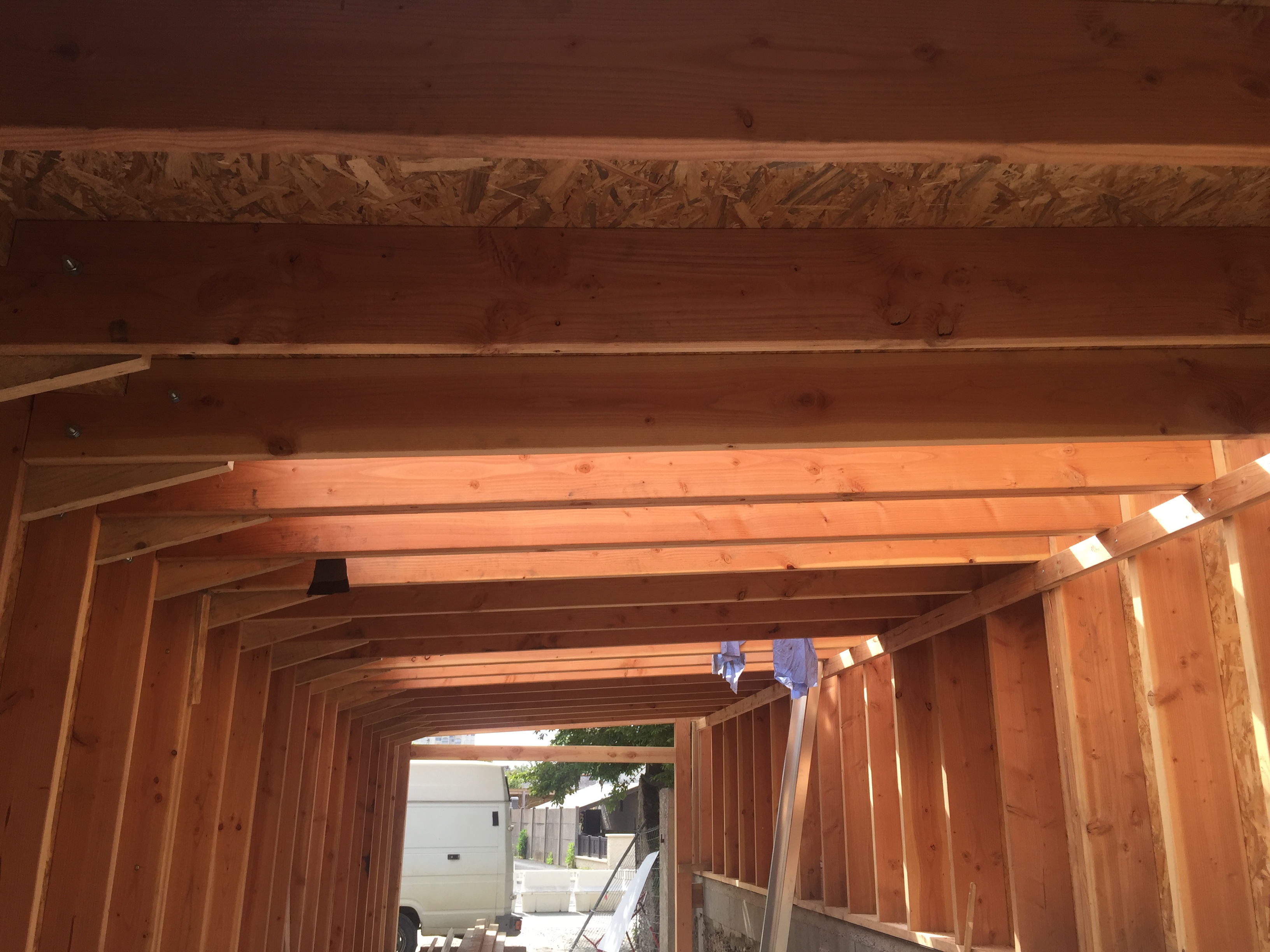 Avo renovation realisation d un garage maconnerie ossature bois menuiserie a angers 8