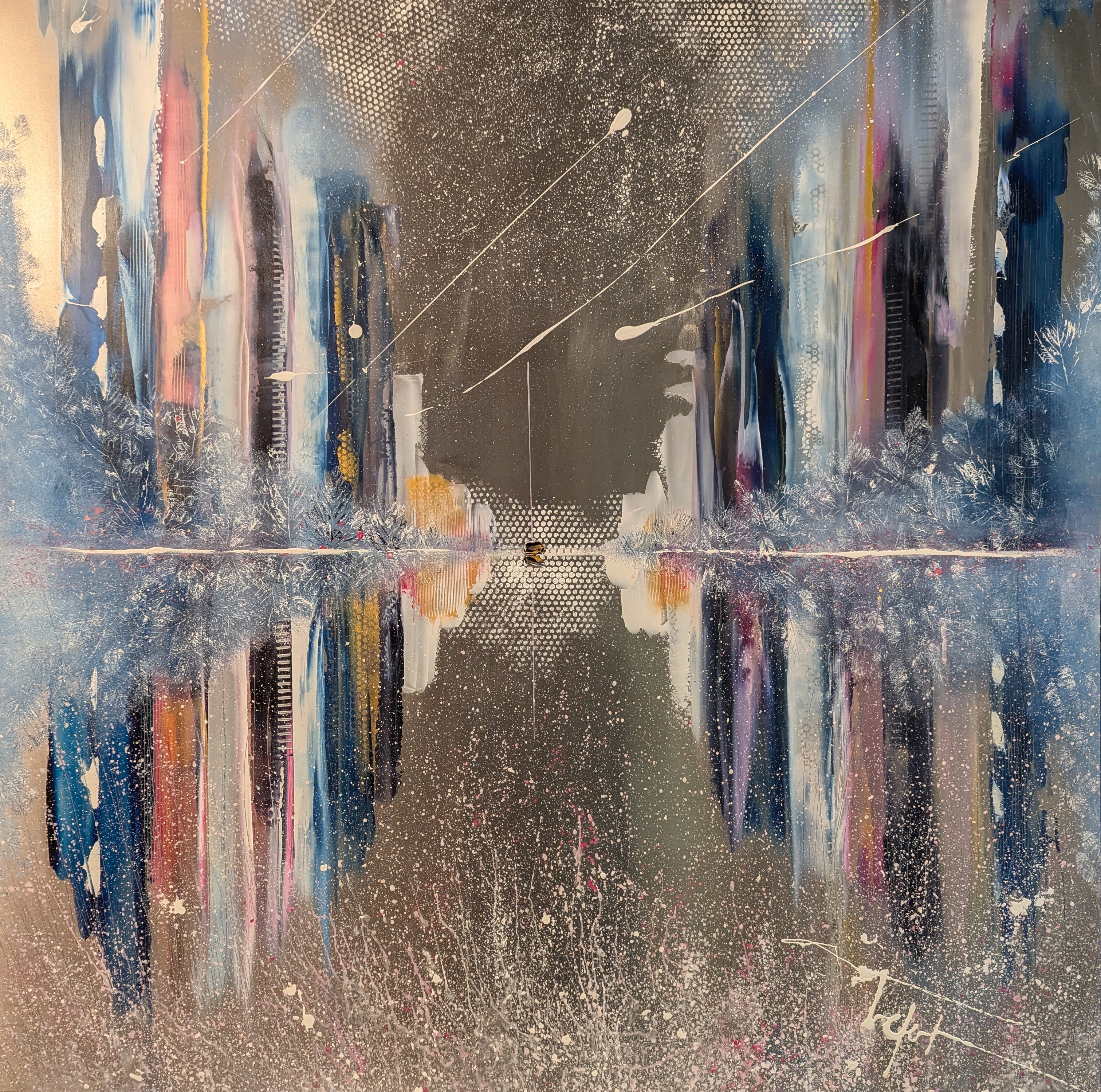 Snow day 2024 metal 1mx1m