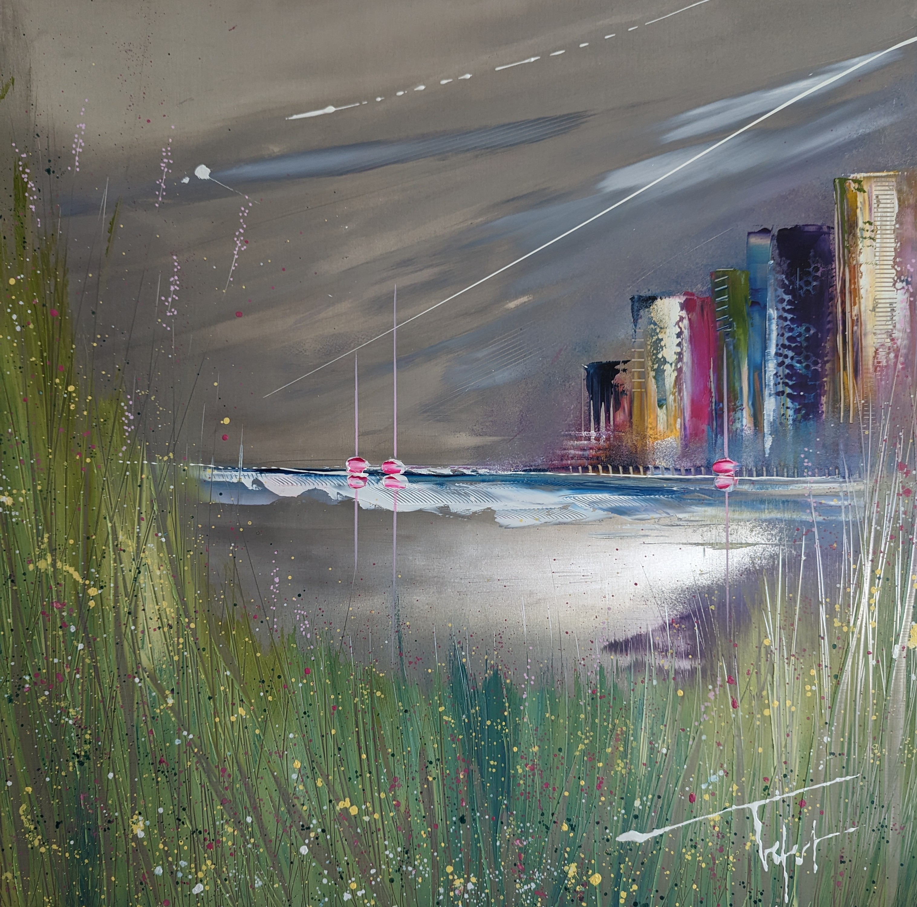 L autre rive 2024 metal 60x60