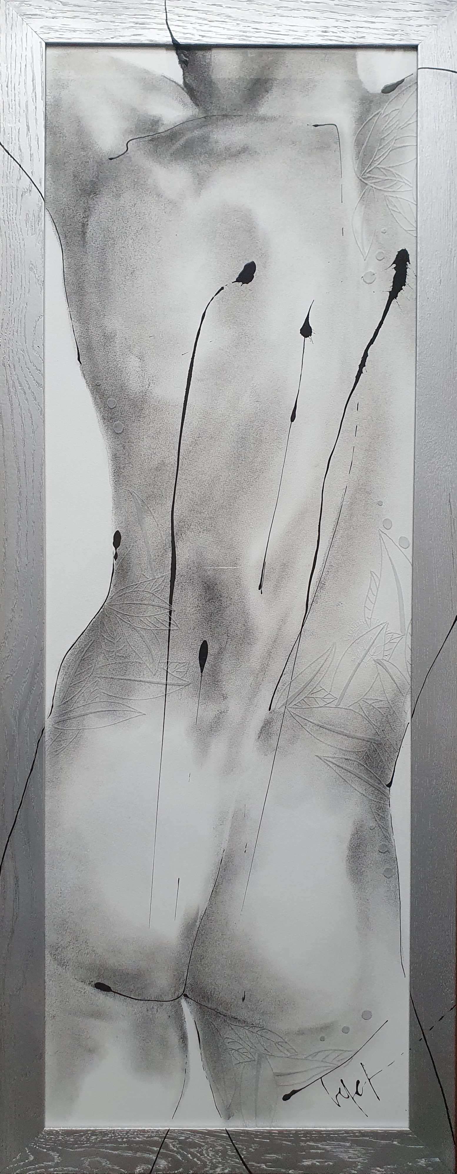 Aengus 2023 fusain gravure 40x100