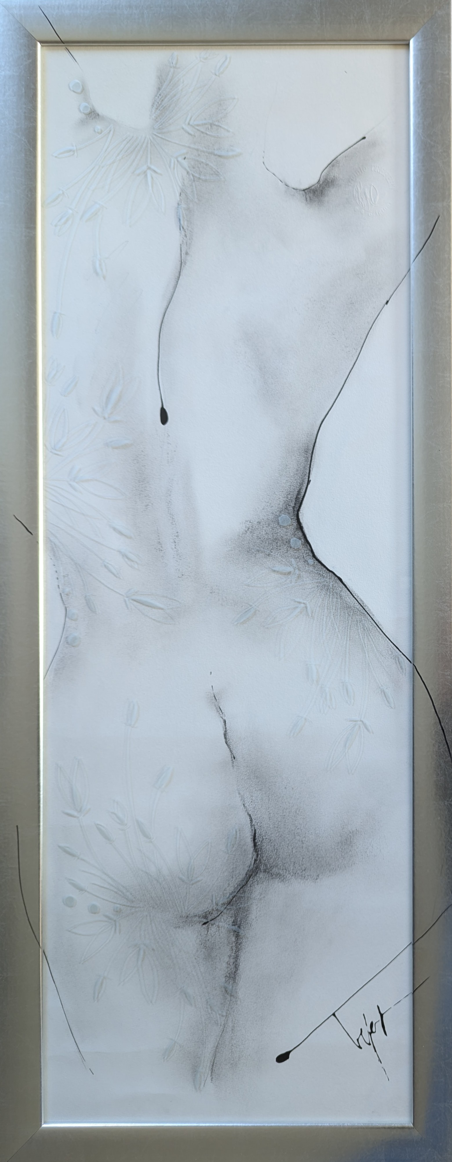 Boheme 2025 fusain et gravure 40x100