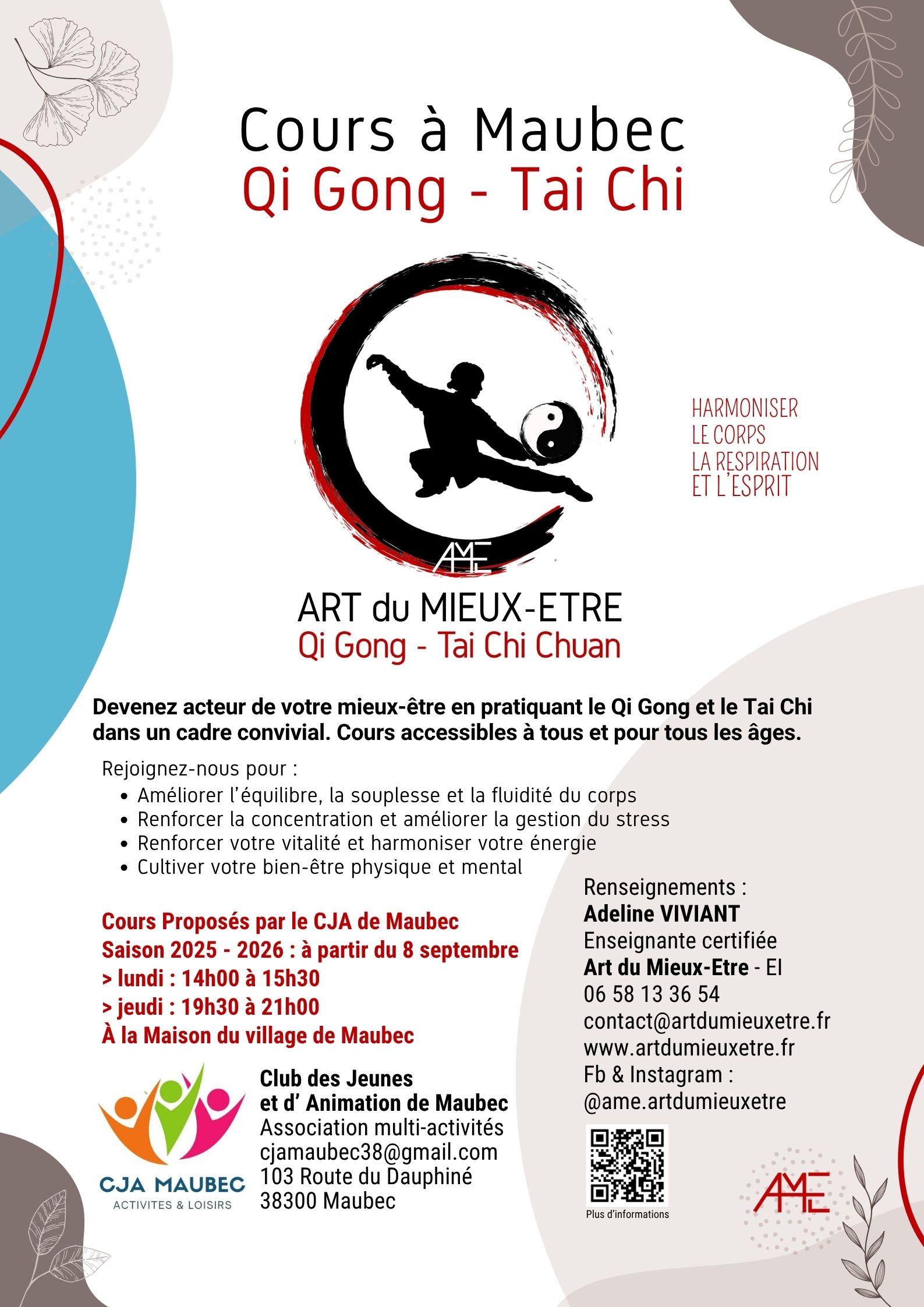 Cours qigong taichi maubec artdumieuxetre affiche 2025 2026 jpg