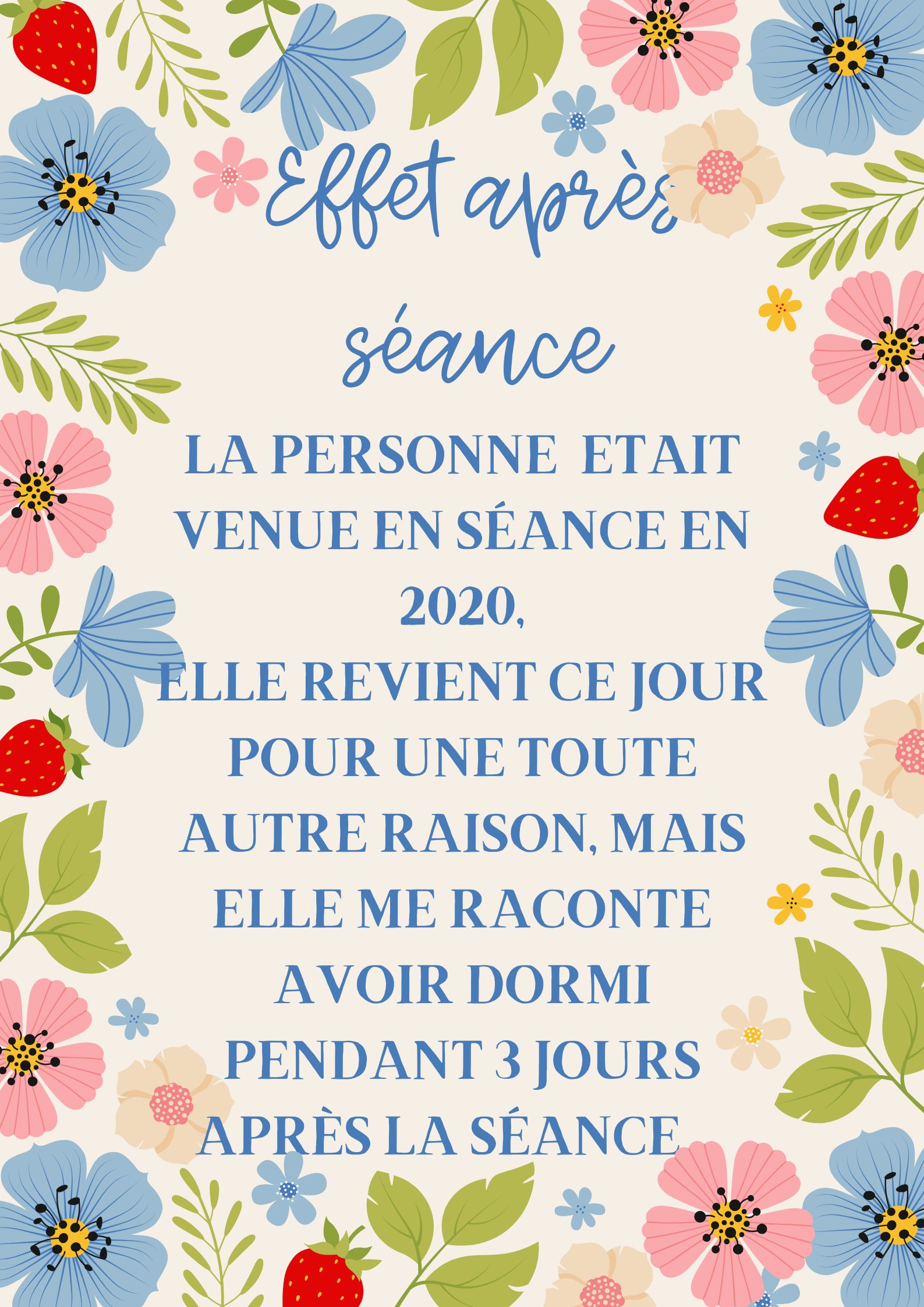Effet apres seance