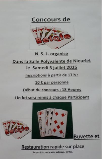 Concours belote