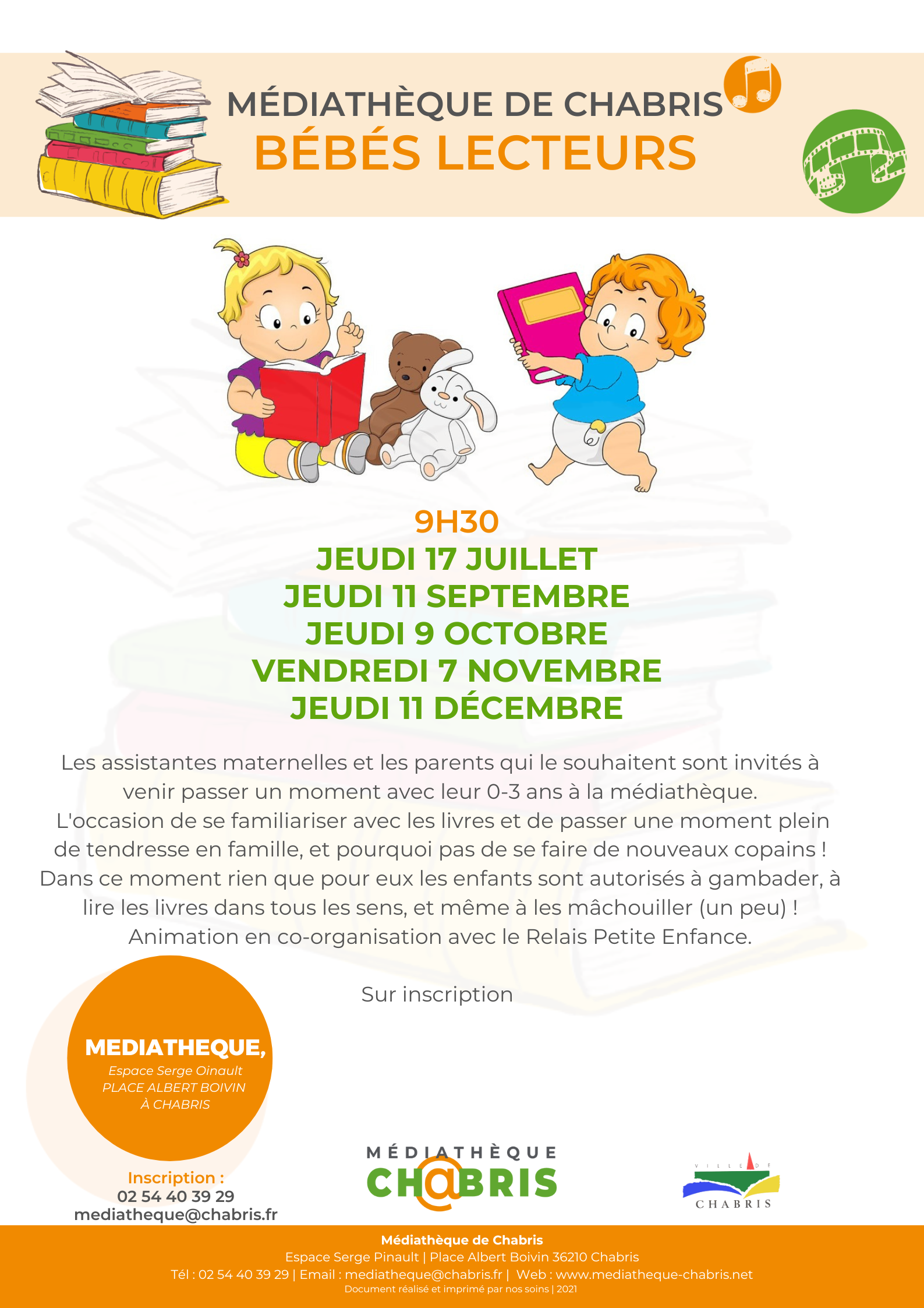 Médiathèque : bébés lecteurs