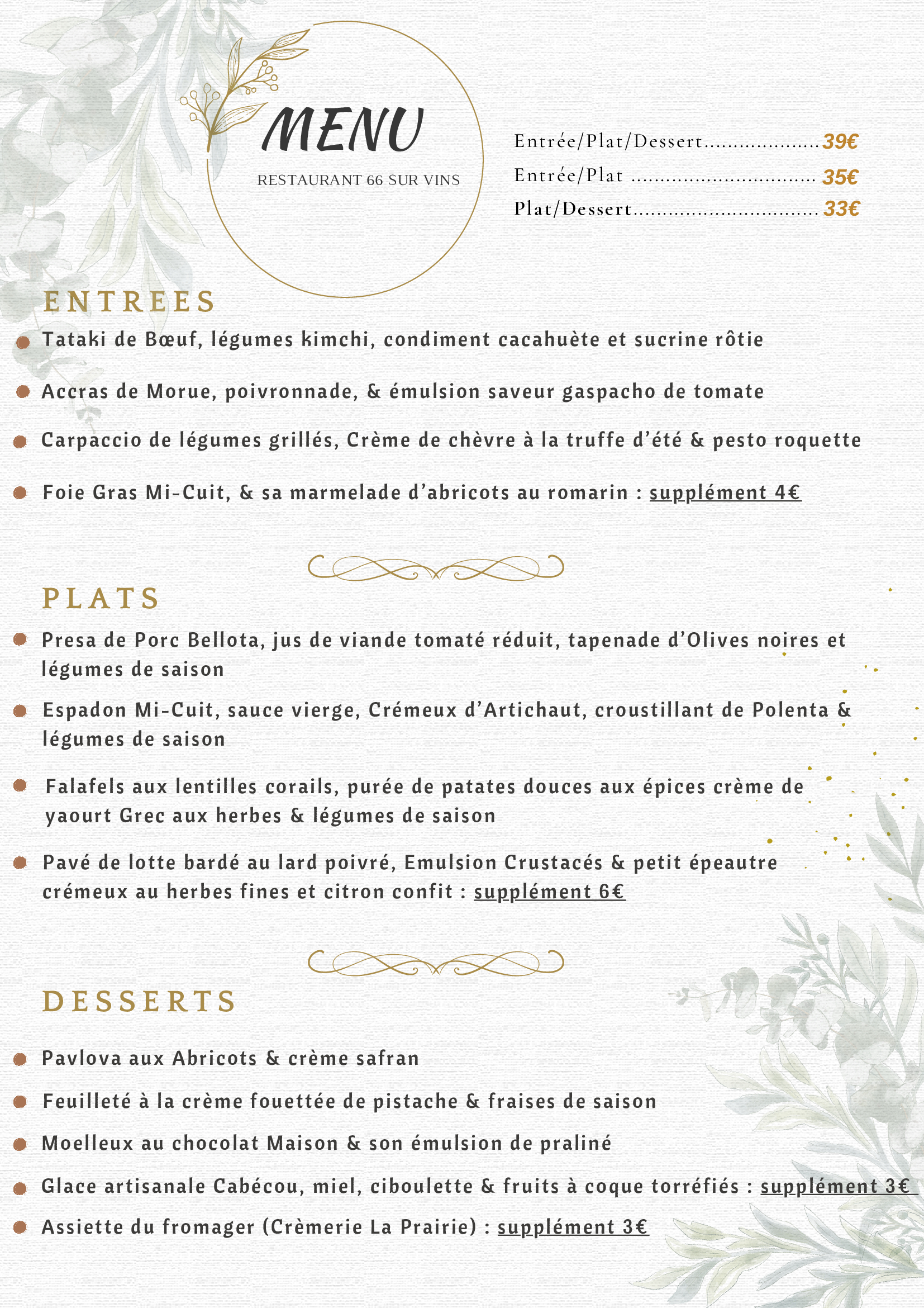 MENUS- 15 