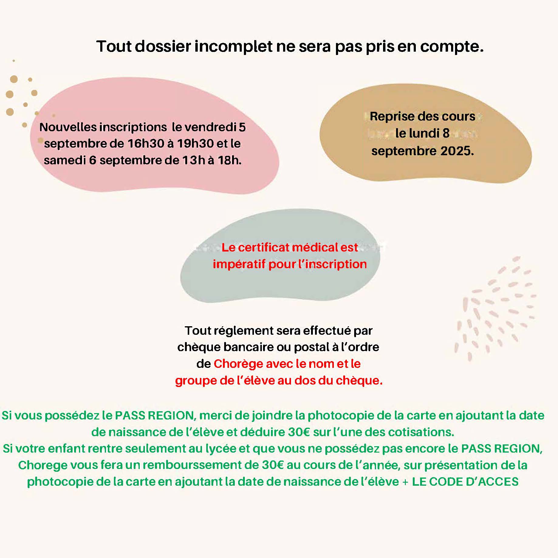 News inscription 2025 2026