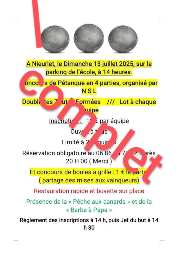 Petanque complet