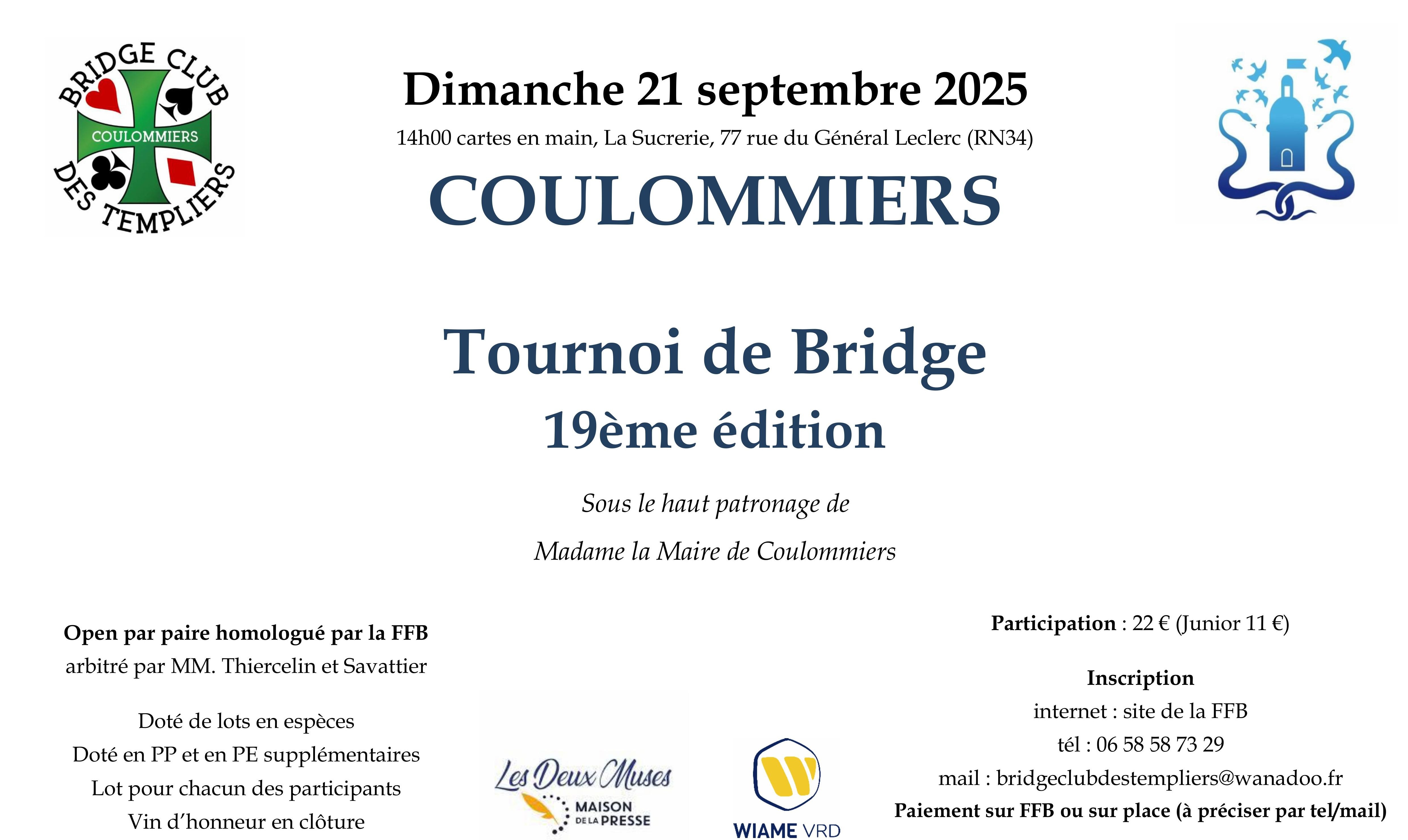 TOURNOI DES TEMPLIERS  - 21 septembre 2025