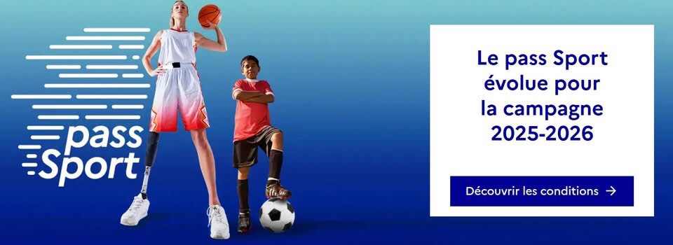 Le Pass'Sport est reconduit mais évolue pour la saison 2025-2026 !