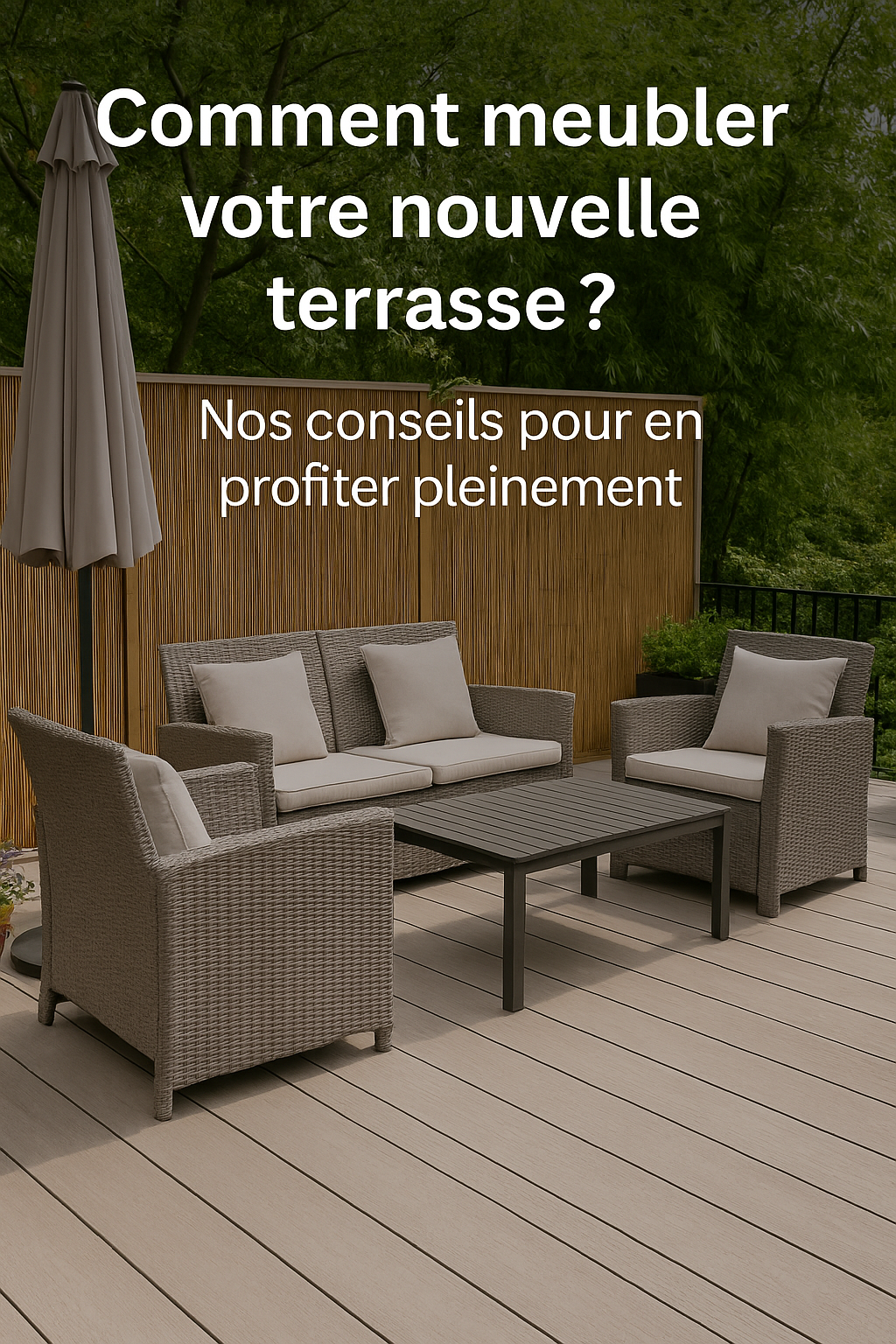 🪑 Comment meubler votre nouvelle terrasse ? Nos conseils pour en profiter pleinement