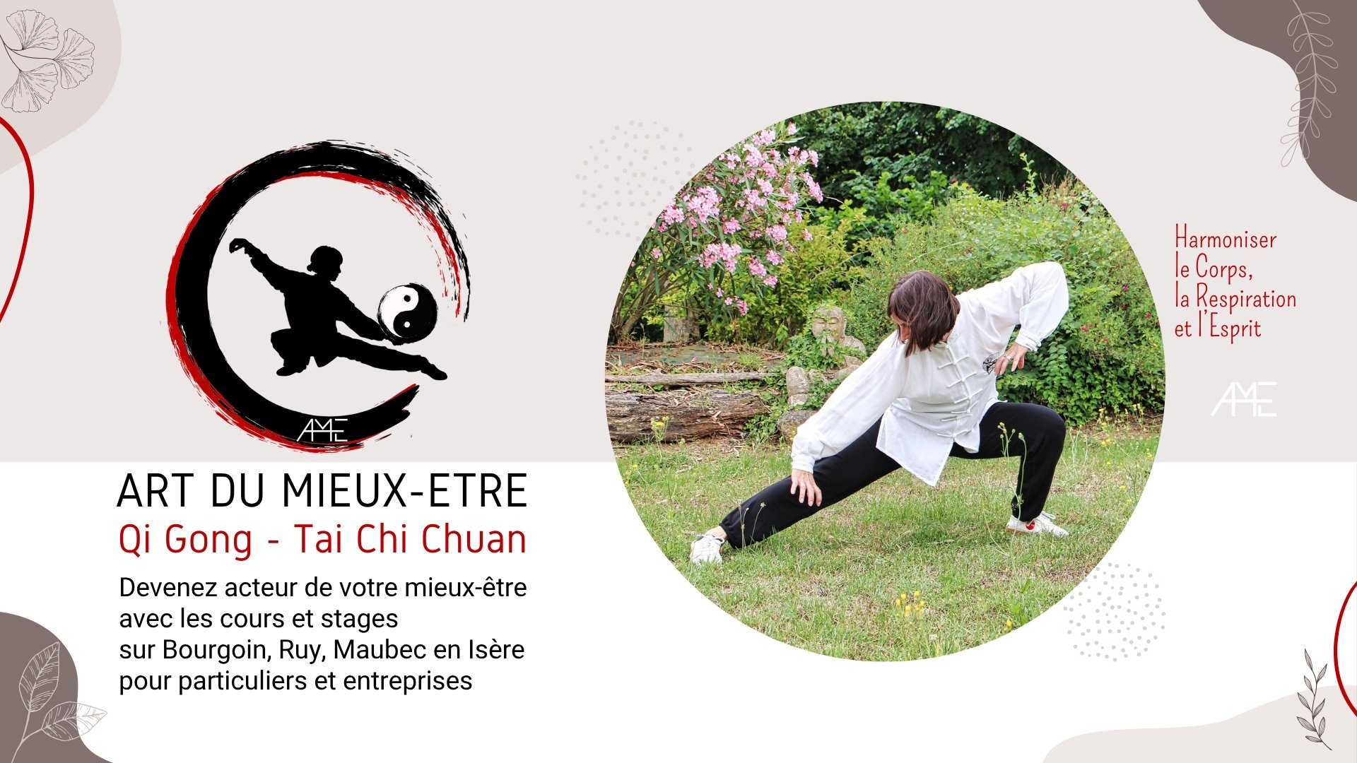 Cours et Stages de Qi Gong et Tai Chi à Bourgoin, Ruy et Maubec avec Art du Mieux-Etre