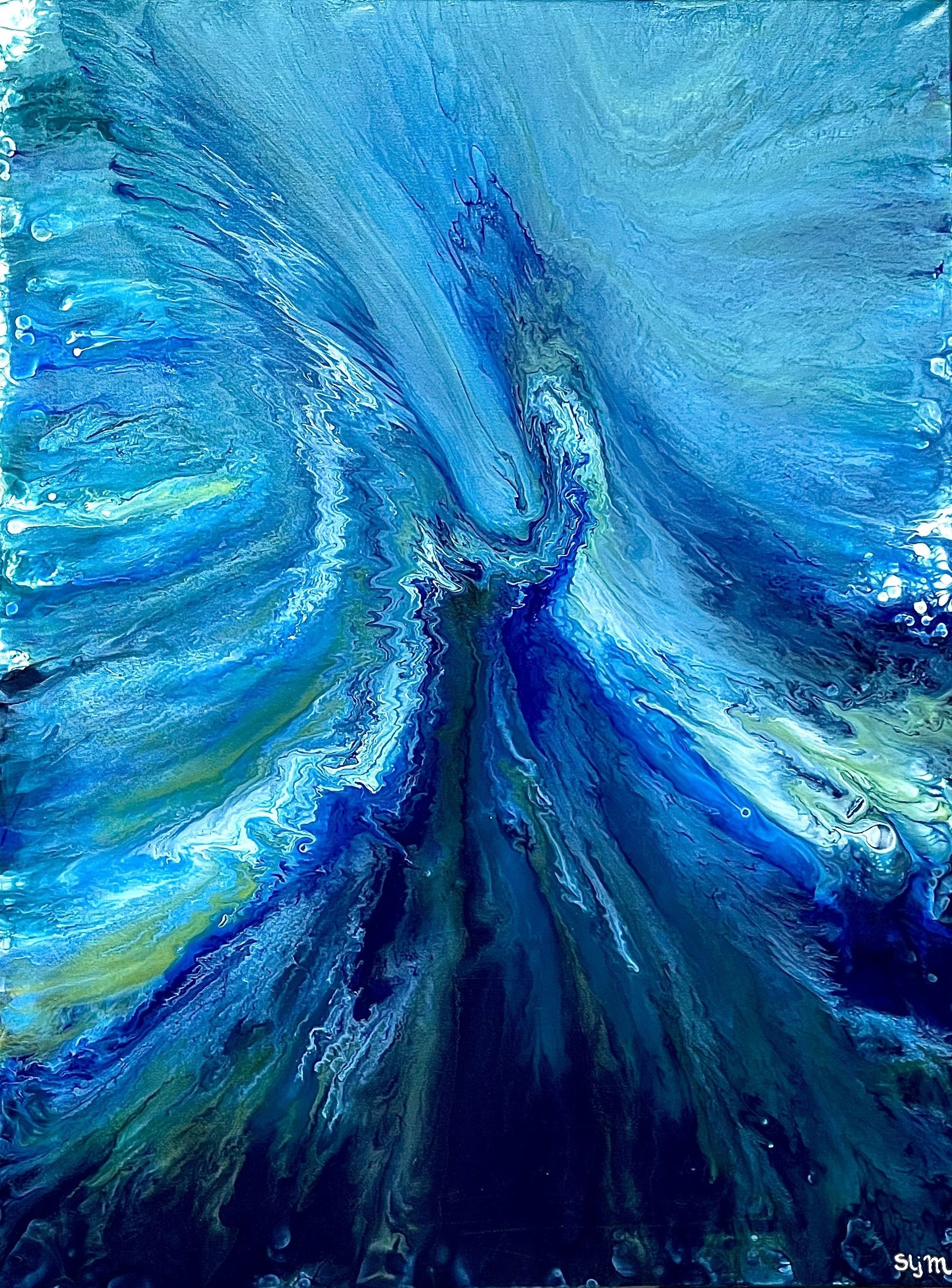 Impact, 120 x 90, Acrylique fluide sur toile
il m'est très difficile d'obtenir une photo conforme !