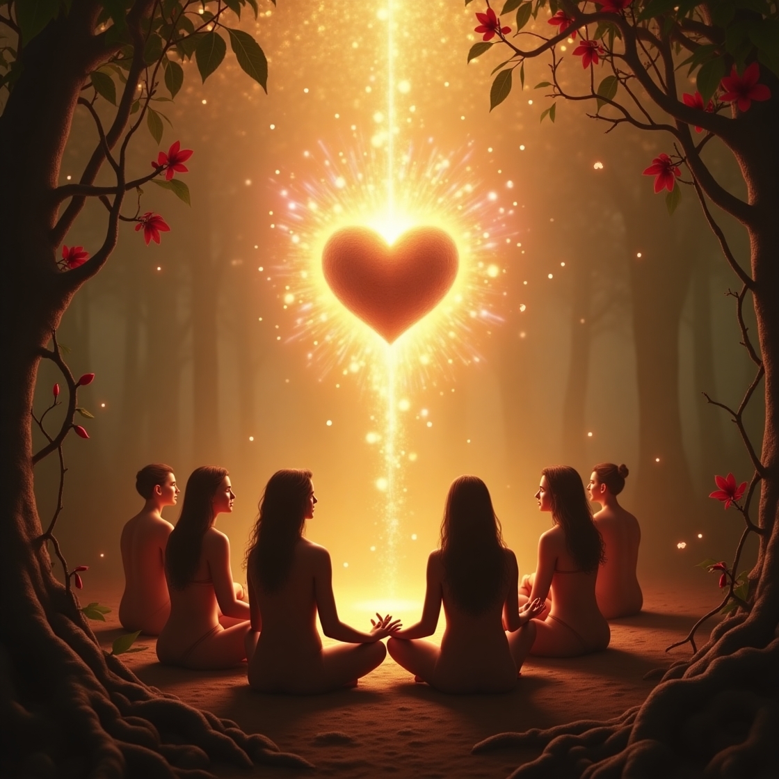 Flux Dev A dreamy spiritual and symbolic scene showing the gen 1
