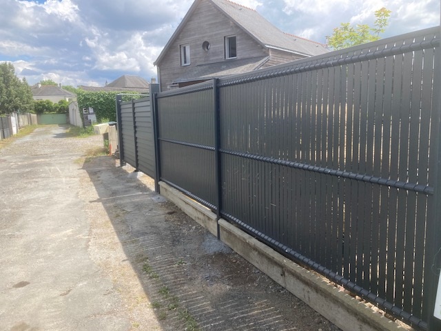 Avo renovation maconnerie demolition dependance creation mur escalier cloture et portail angers 11