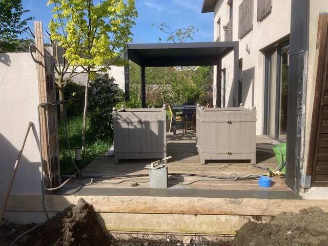 Avo renovation maconnerie demolition dependance creation mur escalier cloture et portail angers 5