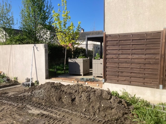 Avo renovation maconnerie demolition dependance creation mur escalier cloture et portail angers 4