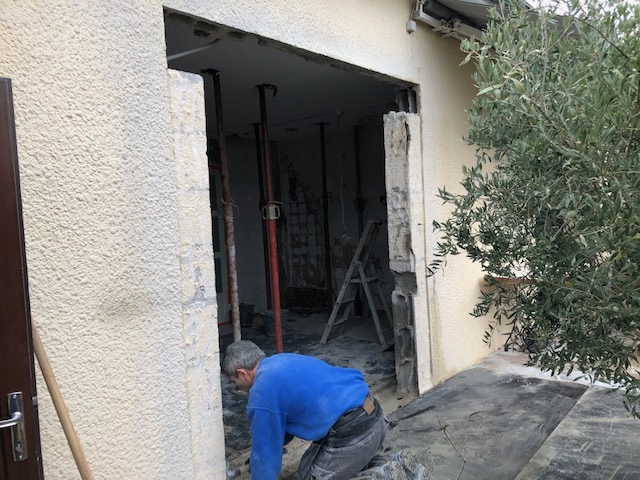 Avo renovation angers creation d une ouverture en maconnerie menuiserie 1